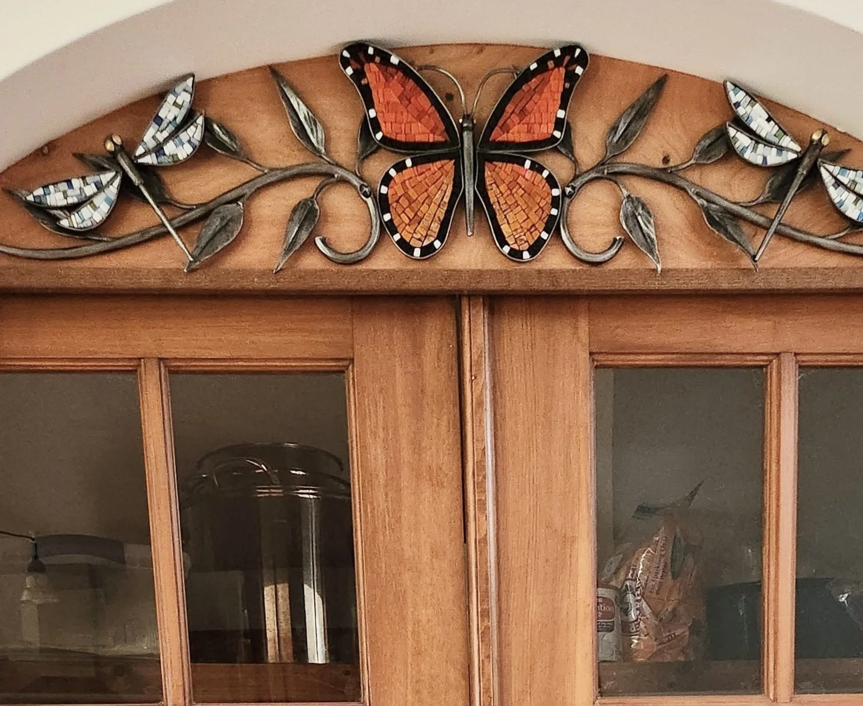 Butterfly wall sculpture installed PH2024.JPEG