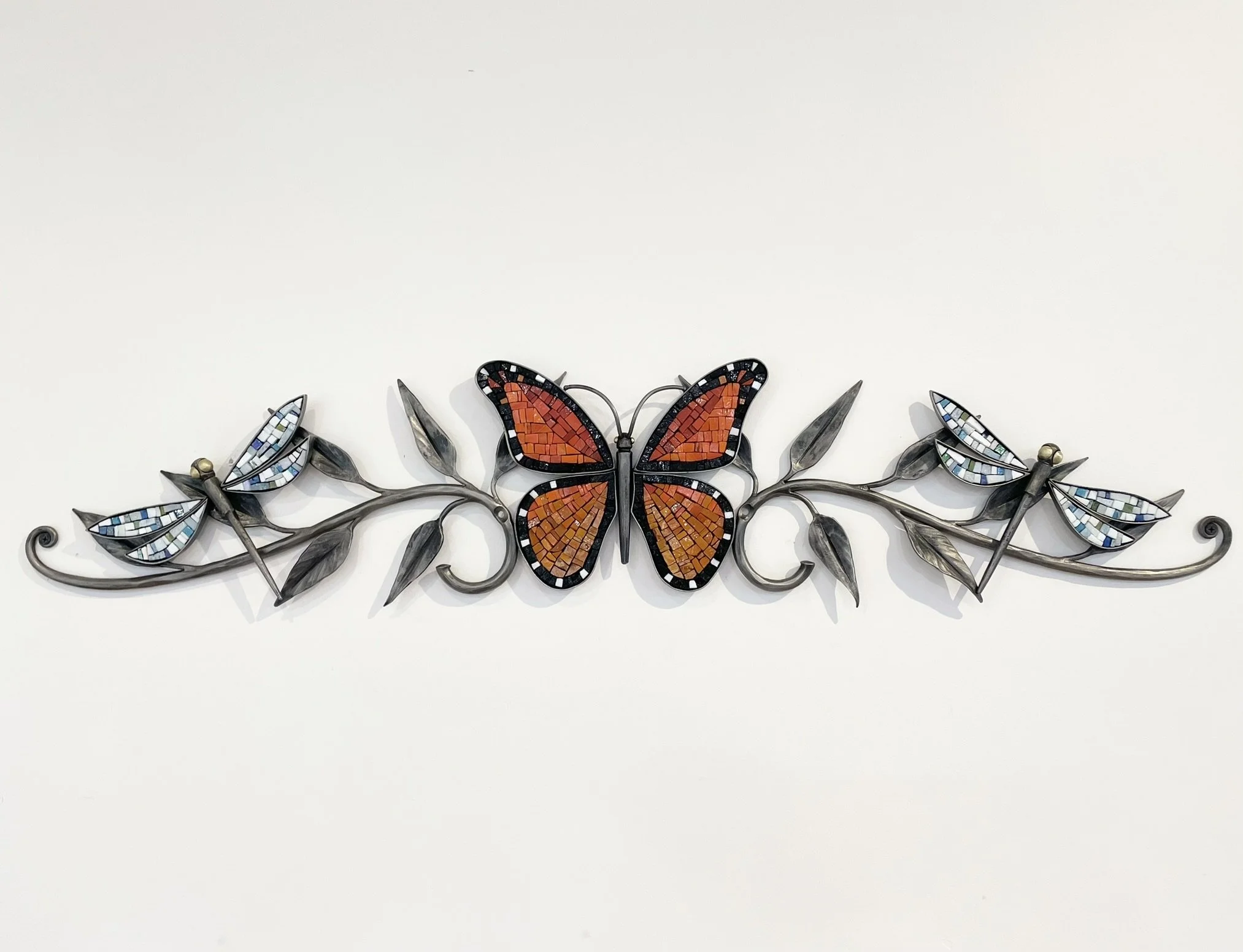Forged Steel and Mosaic Wall Sculptures