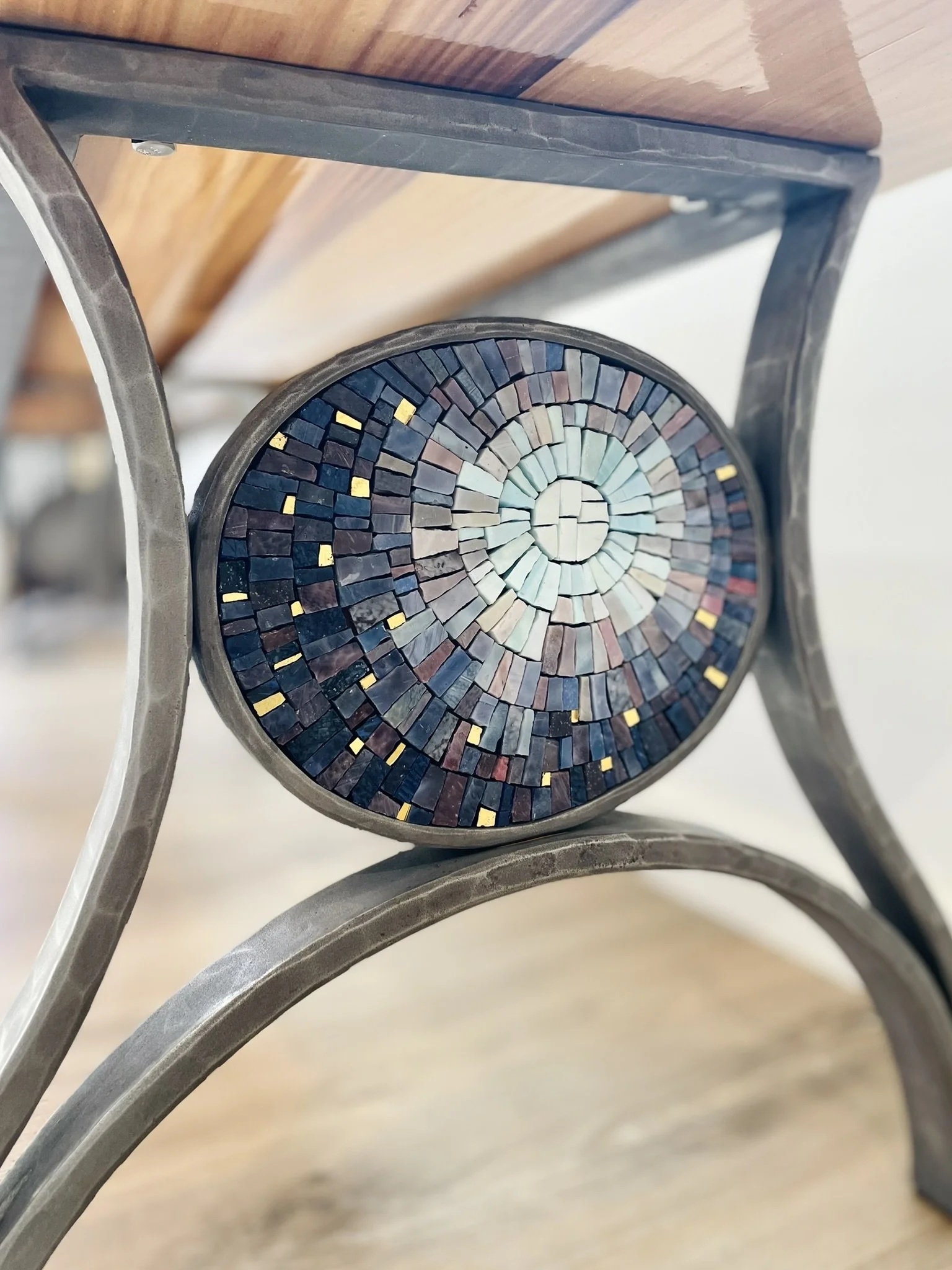 Sun and Moon Bench detail