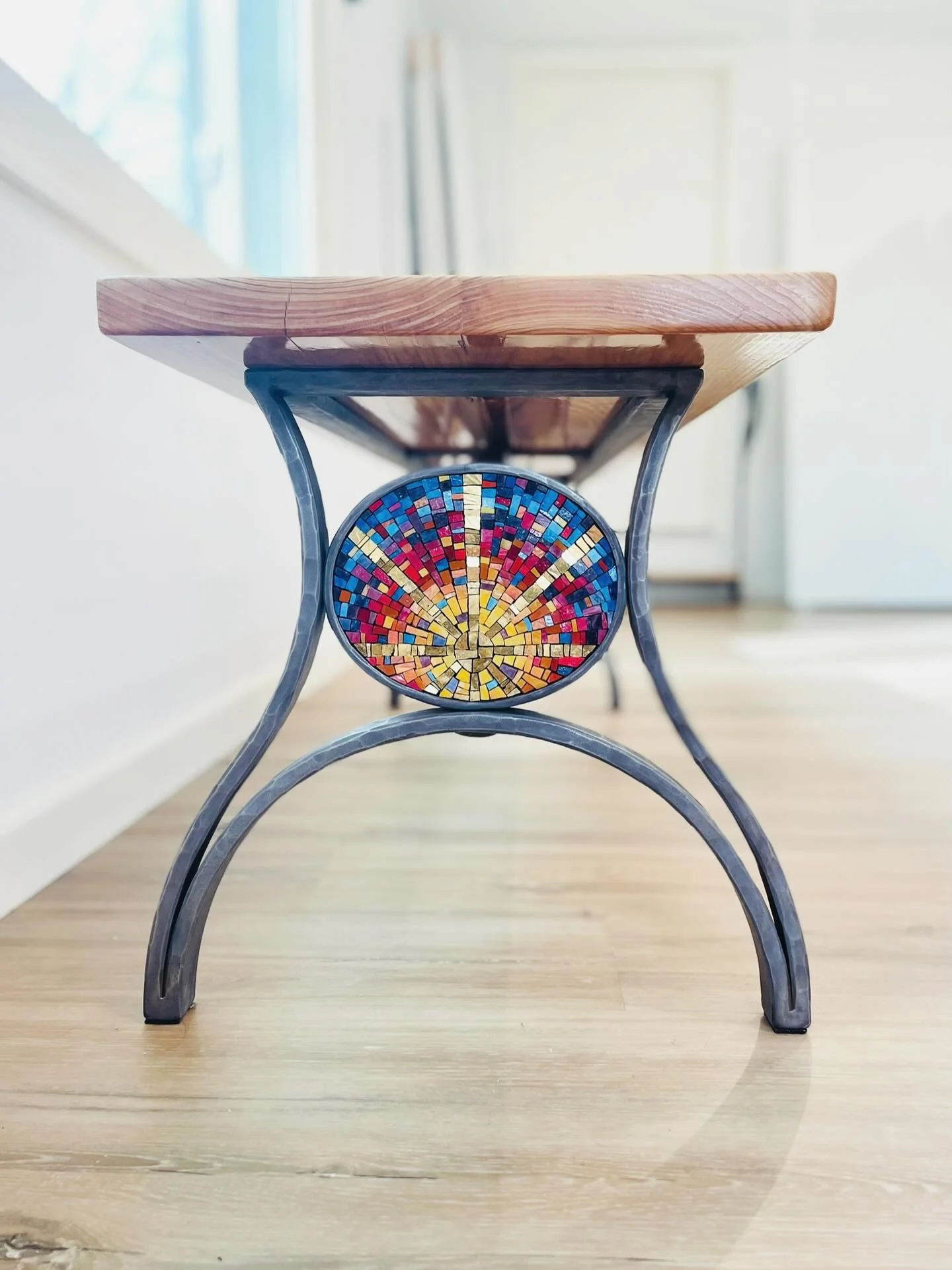 Details and work-in-progress photos of three forged steel and mosaic benches. 💫

New post on our website site shares more photos and the stories behind these projects. Read here or find the link you-know-where: https://phoenixhandcraft.com/blog/2025