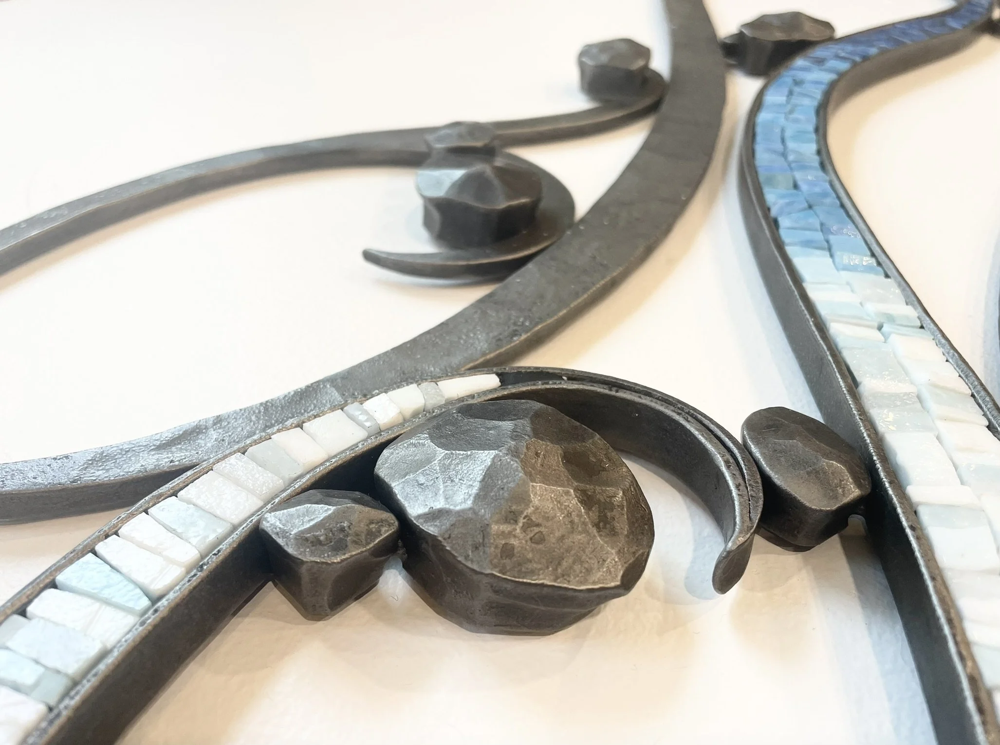 "River Rapids" wall sculpture detail