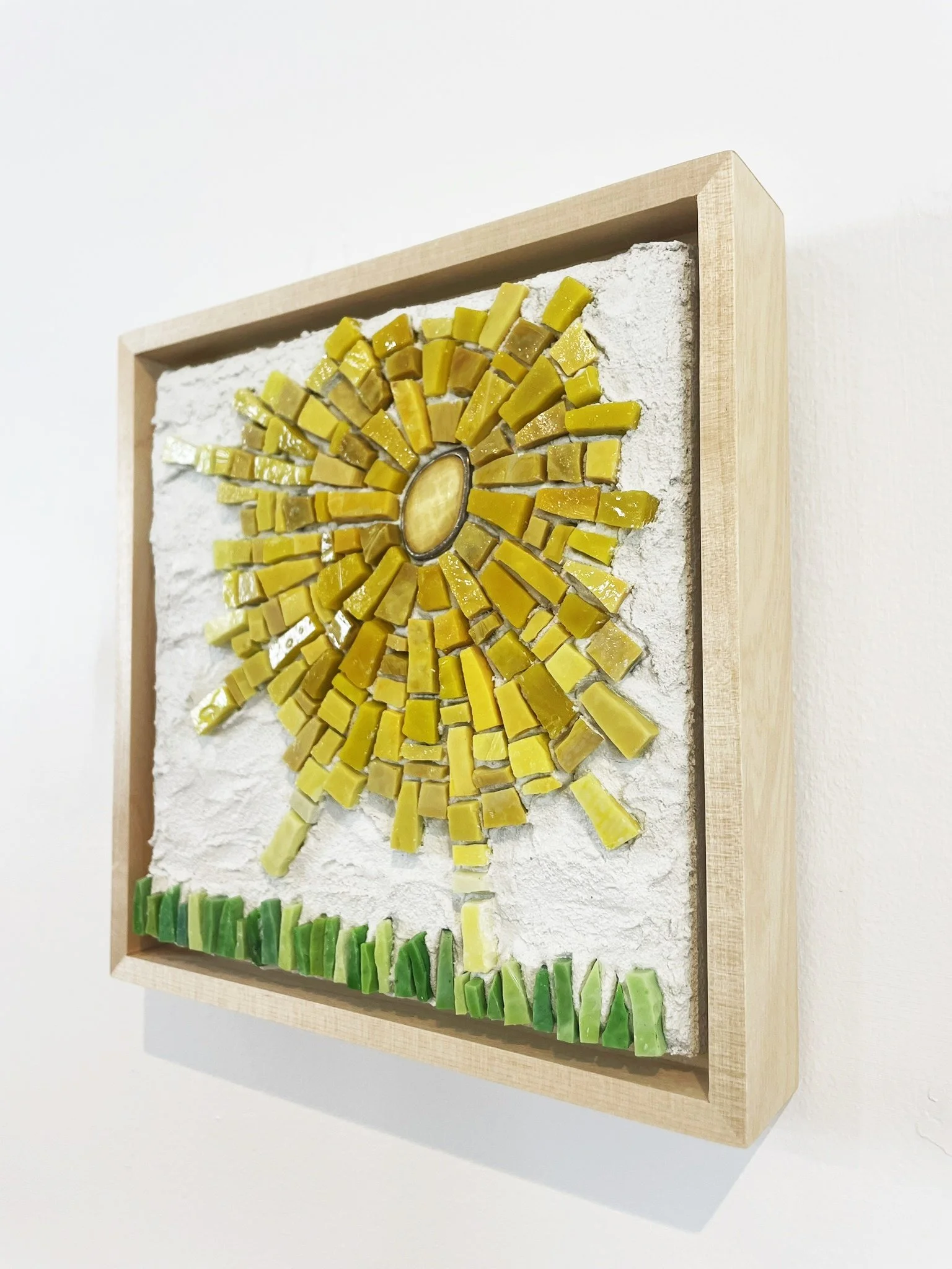 Sunny Day mosaic art in maple frame PH2023 (2).JPEG