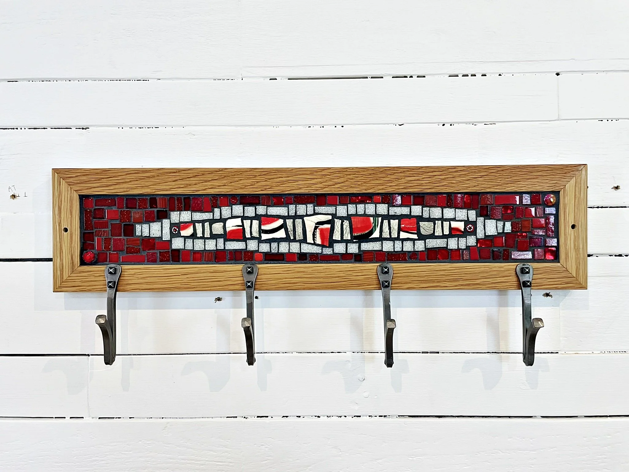 Red black white mosaic coat rack PH2025 (2).JPEG