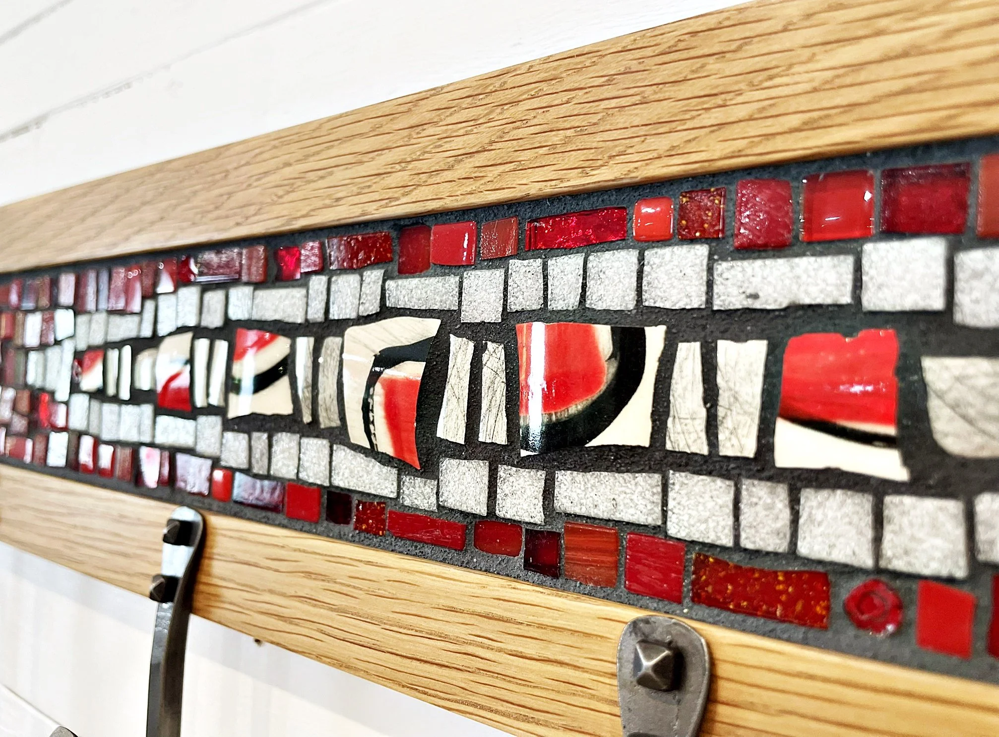 Red black white mosaic coat rack PH2025 (4).JPEG