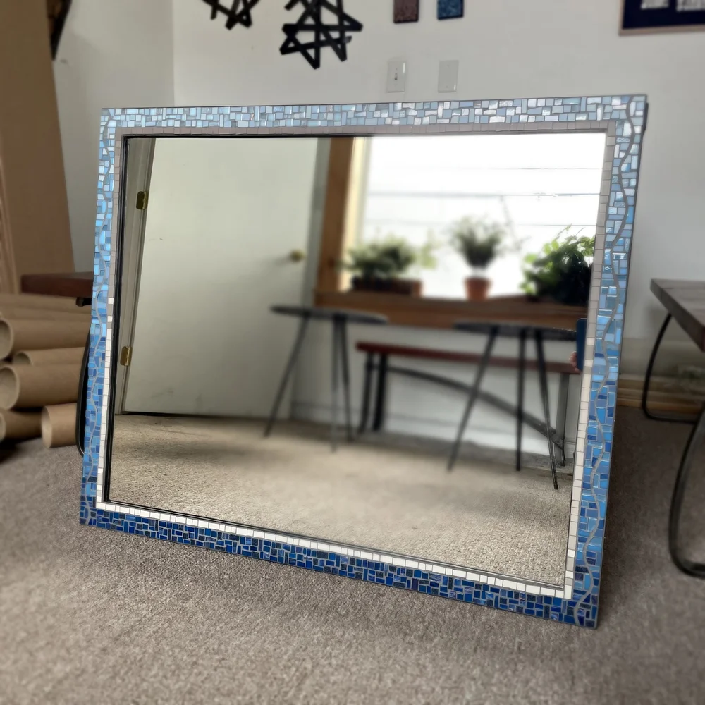 Custom Mirrors in Blue — Phoenix Handcraft