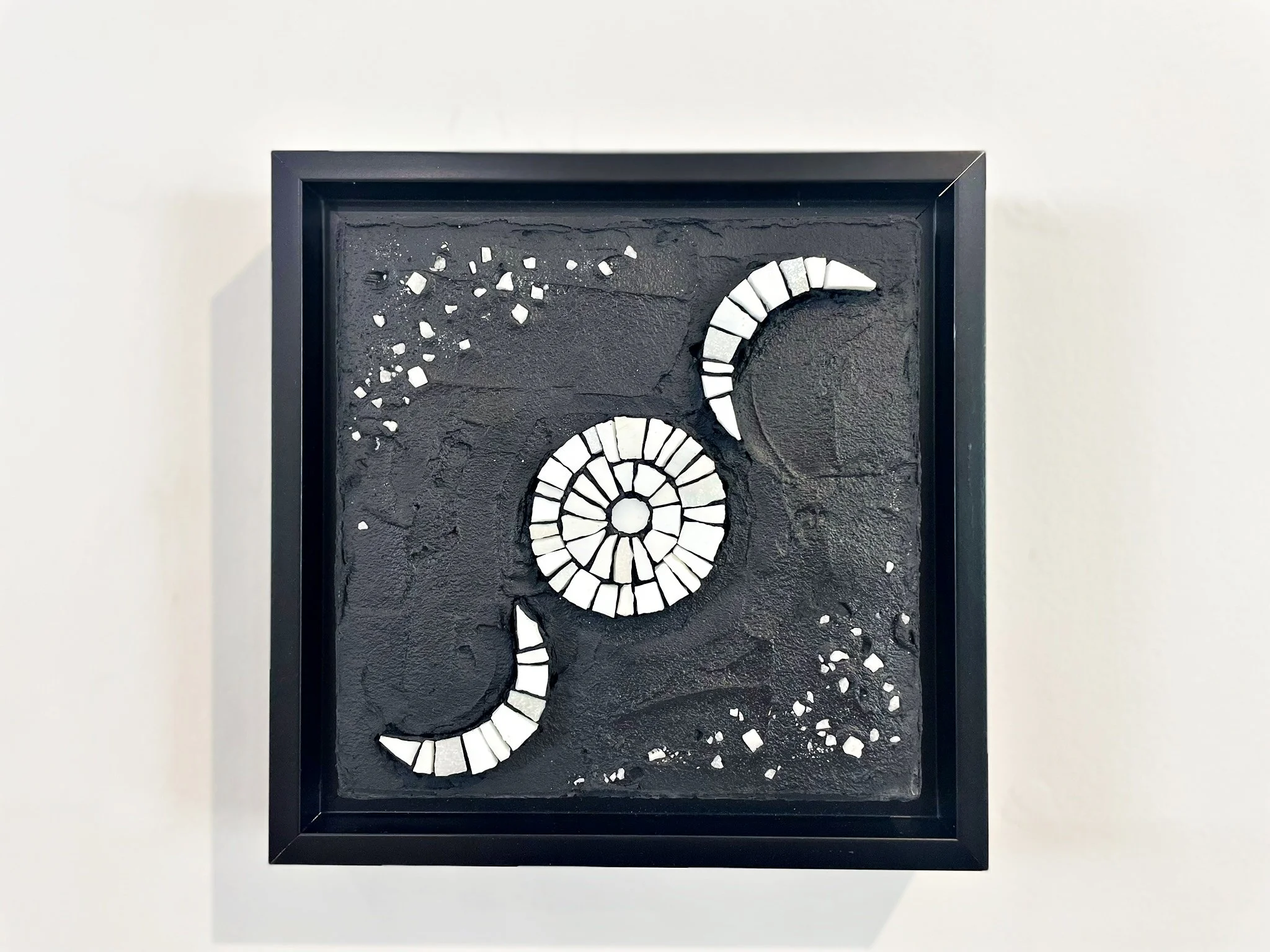 Moon Phases mosaic art in black frame PH2023 (1).JPEG