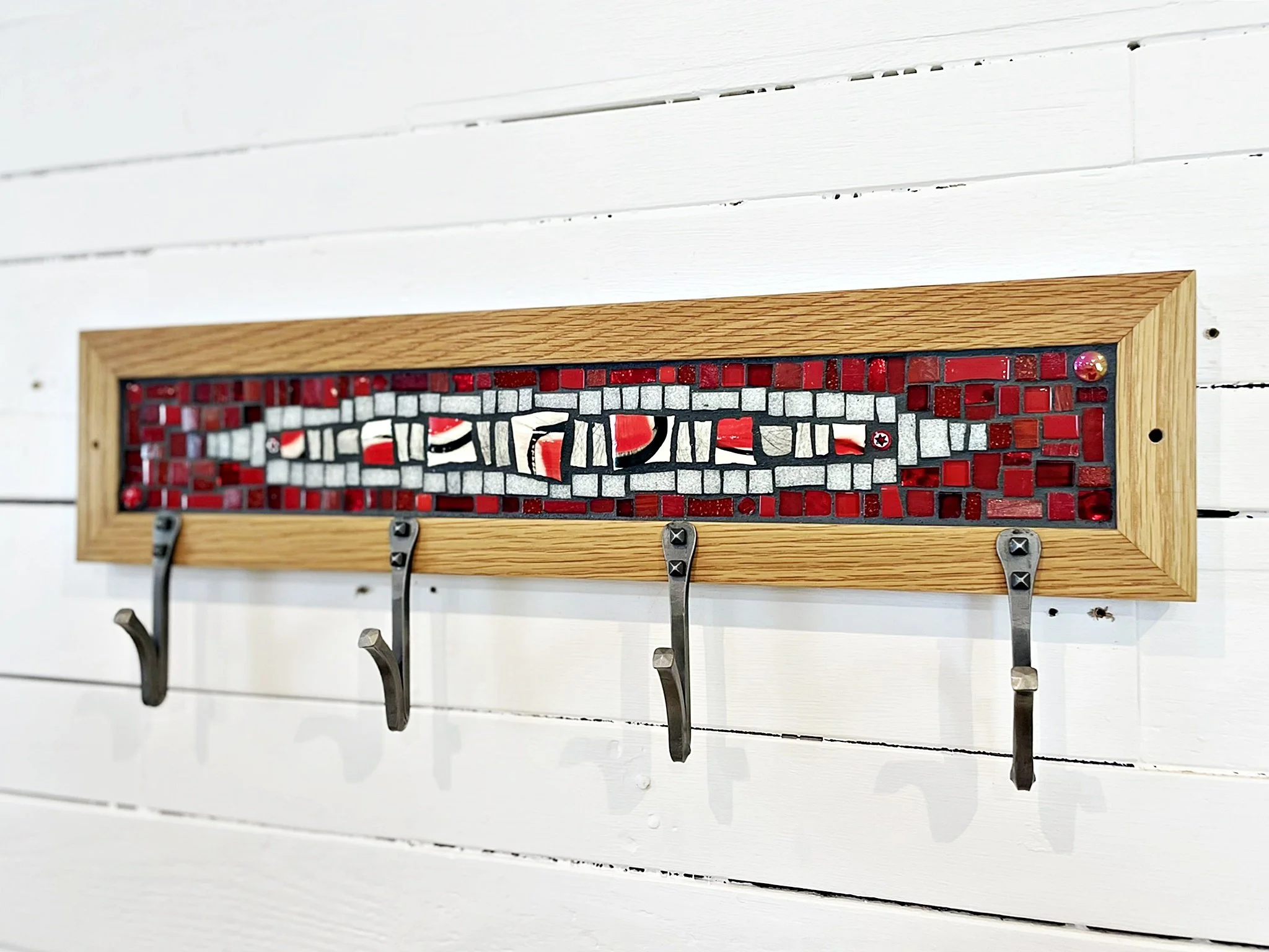 Red black white mosaic coat rack PH2025 (1).JPEG