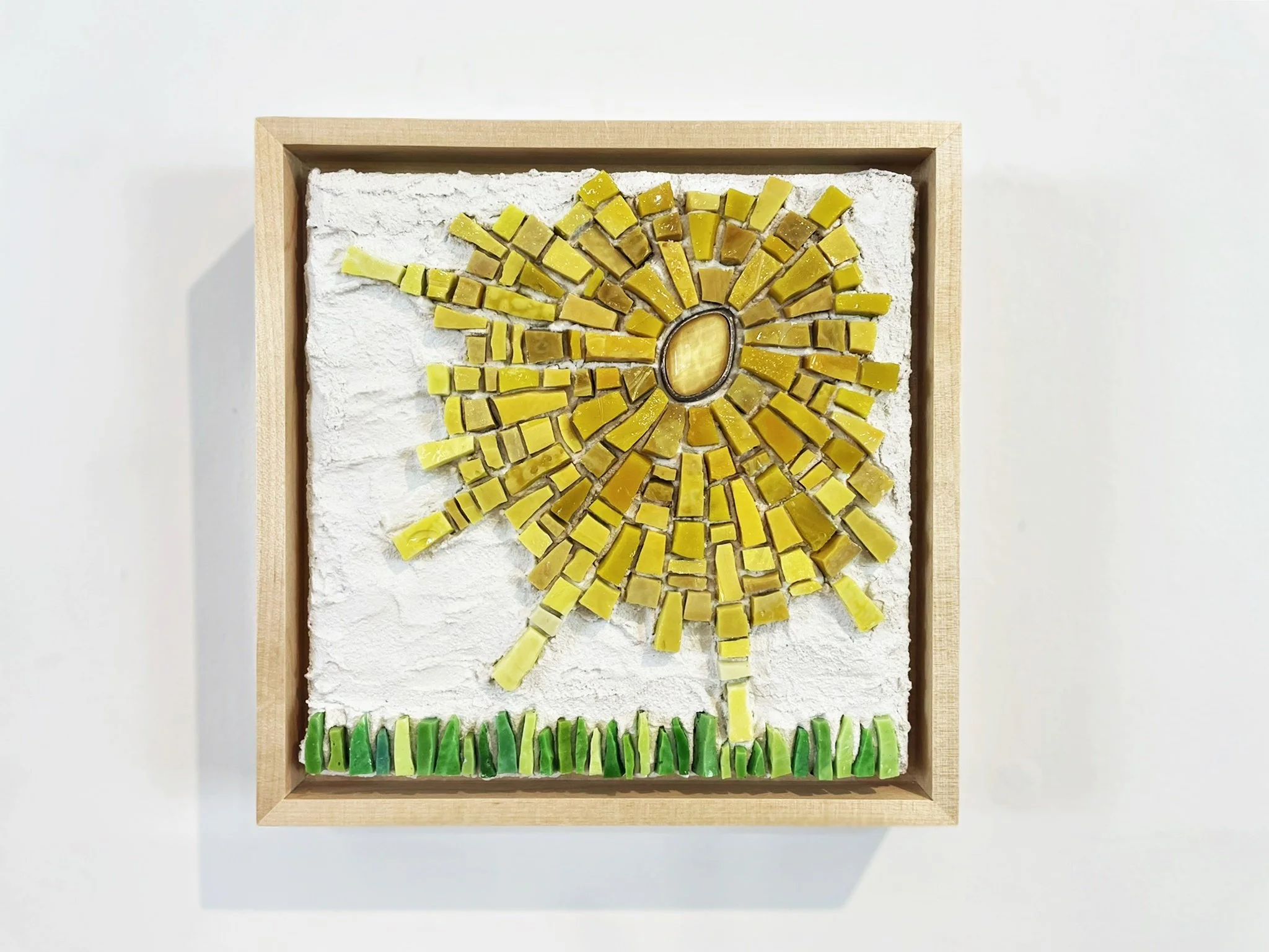 Sunny Day mosaic art in maple frame PH2023 (1).JPEG