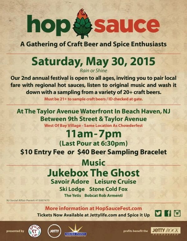 Hop Sauce Festival? Hot Sauce + Craft Beer + LBI? @thejettylife @hopsausefest