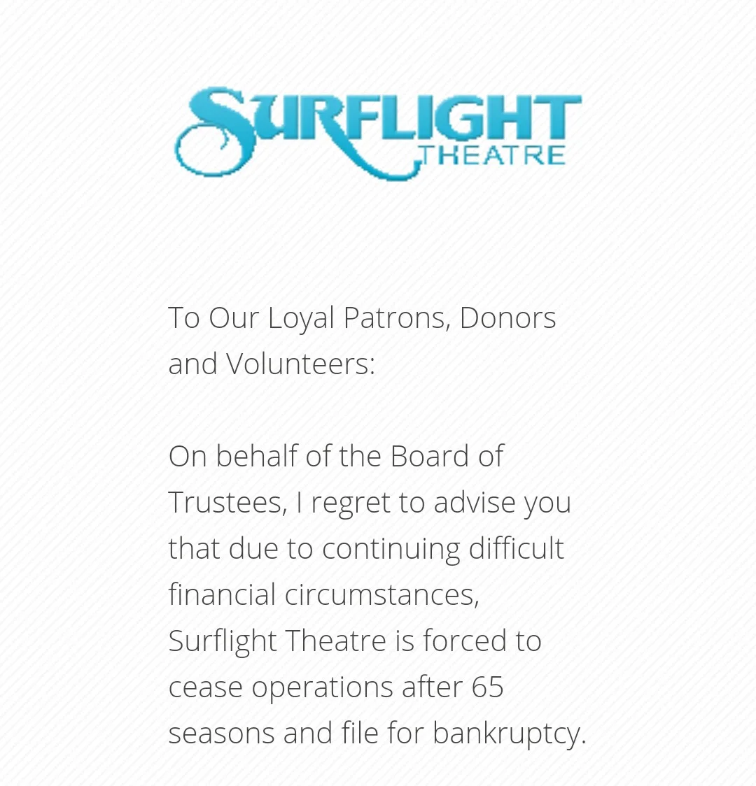 Love the Surflight? @ChuckDarrow @Phillydotcoment says there is hope.