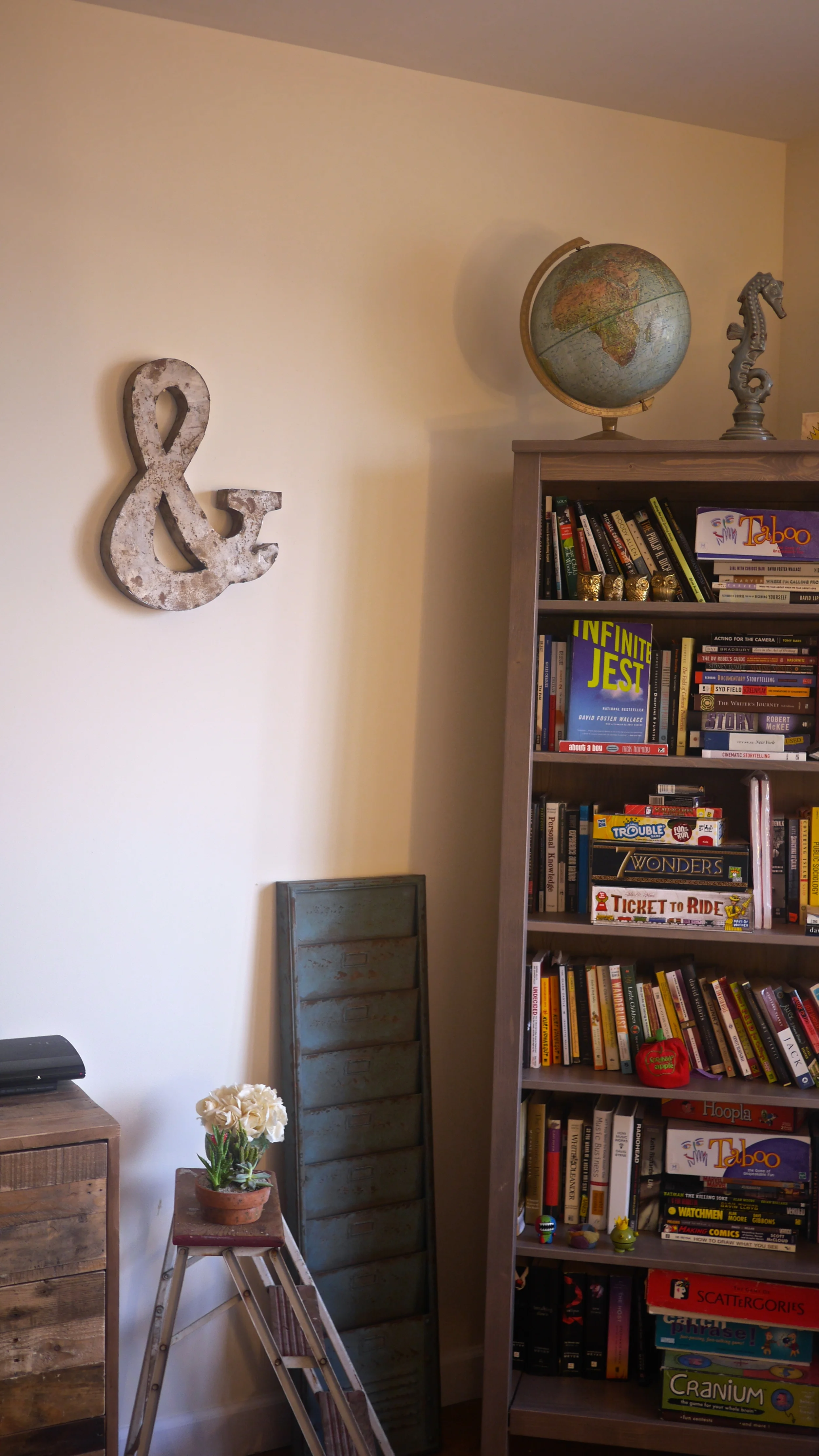 this slightly rusty ampersand is my most recent favorite williamsburg flea market find. it's from a sign factory in texas!