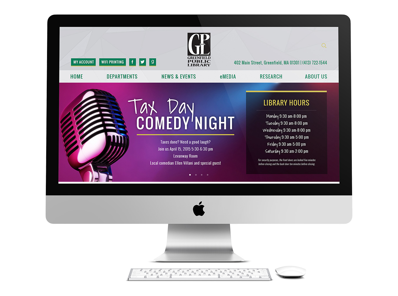 Greenfield Public Library Website Redesign