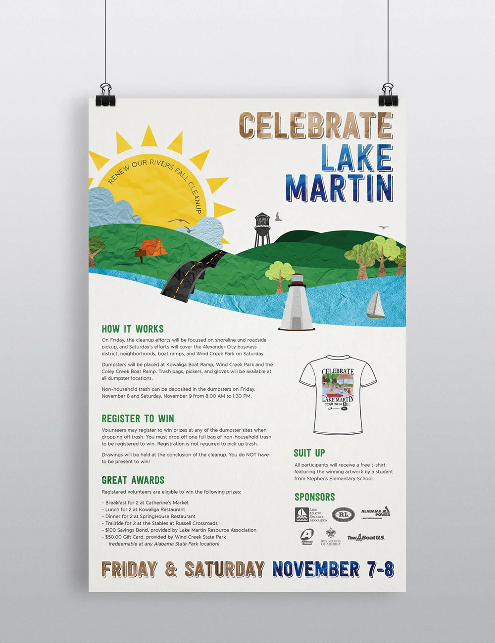 Lake Martin Cleanup Poster