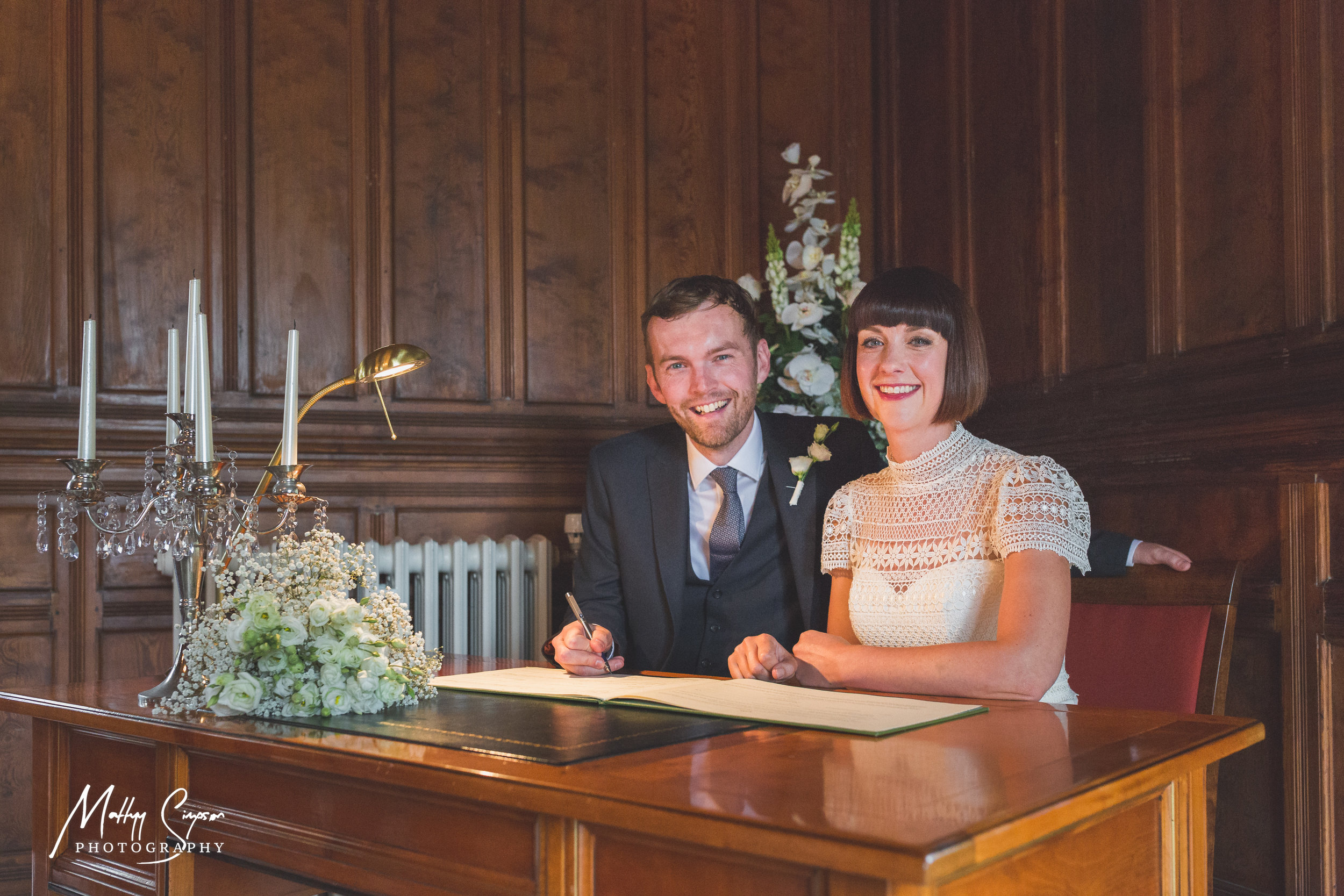 Signing the register