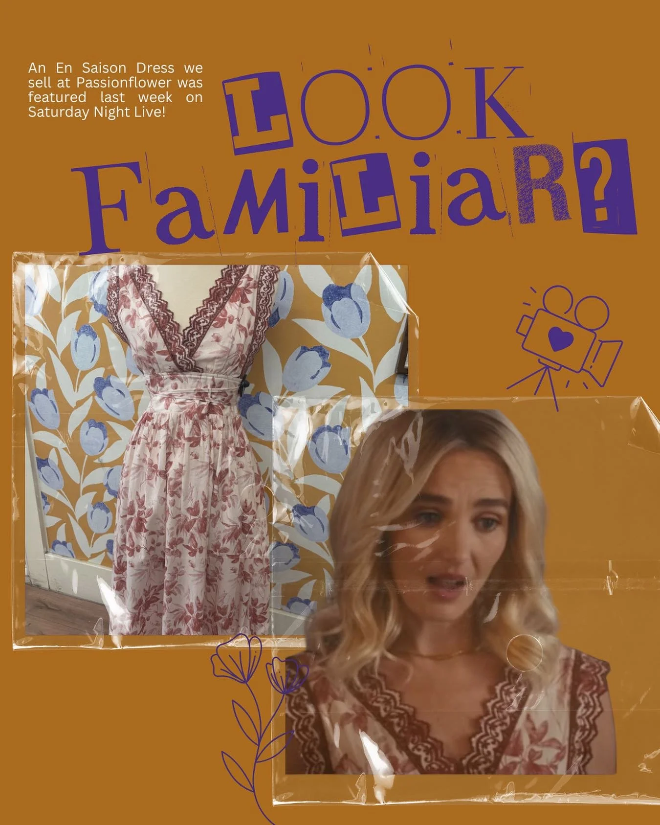 Come check out this stunning @ensaisonstudios dress Chloe Fineman wore last week on SNL!