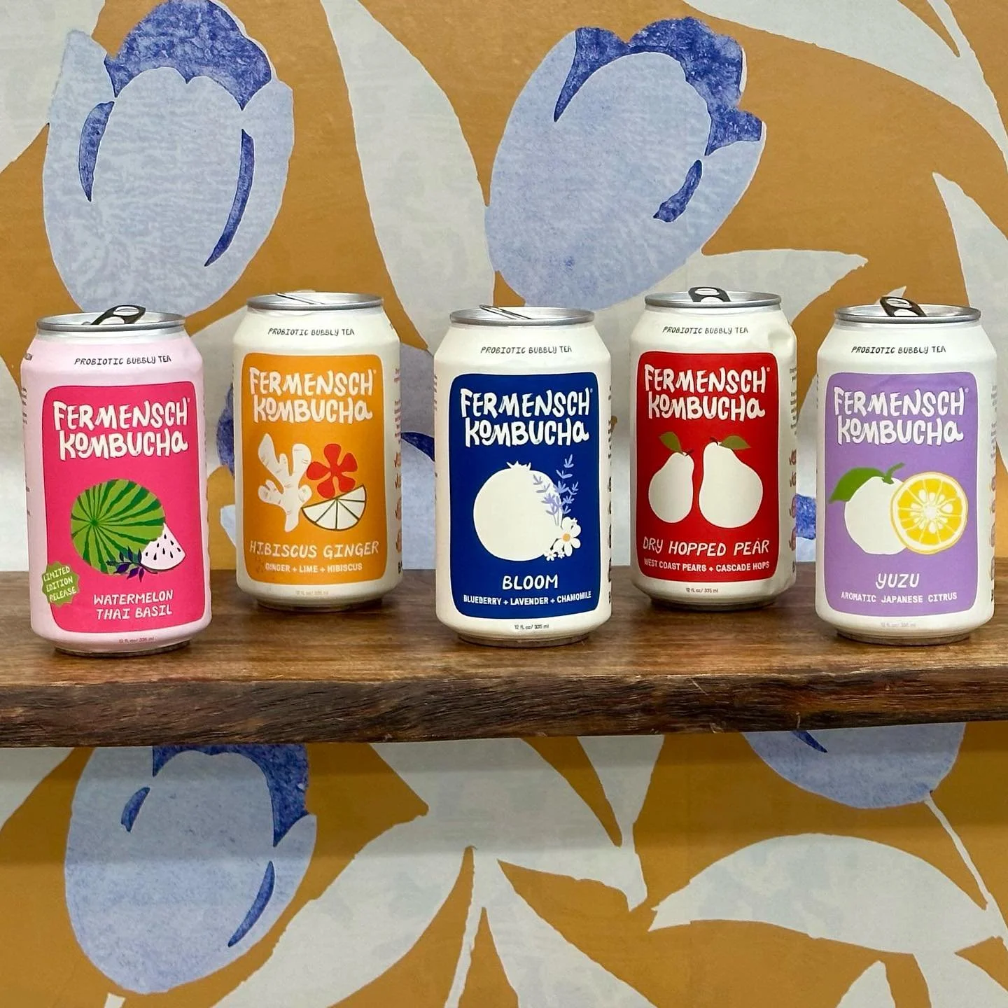 New yummy drinks are in store! Not only is @fermensch.kombucha delicious and cute, it&rsquo;s also good for your gut! We&rsquo;re already big fans of it here at Passionflower!