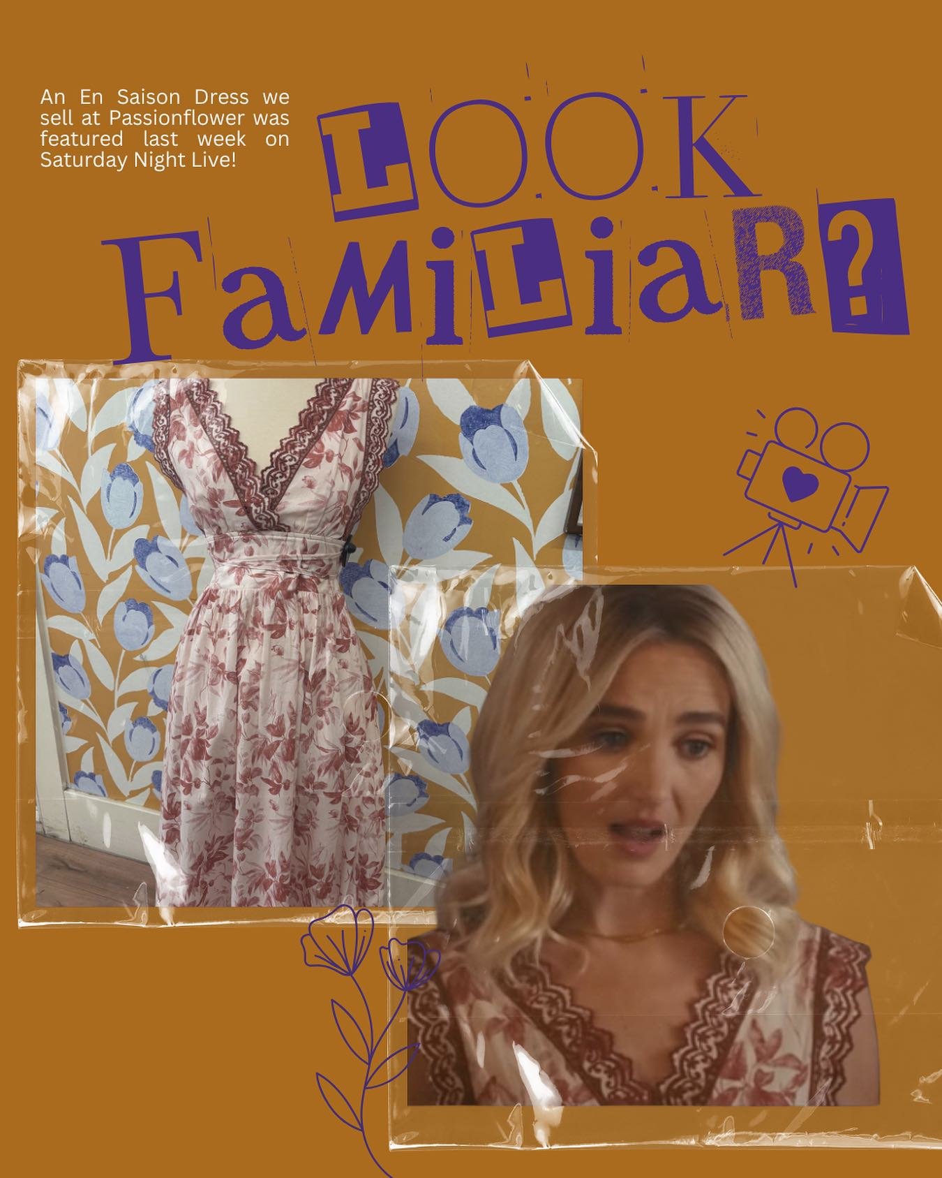 Come check out this stunning @ensaisonstudios dress Chloe Fineman wore last week on SNL!