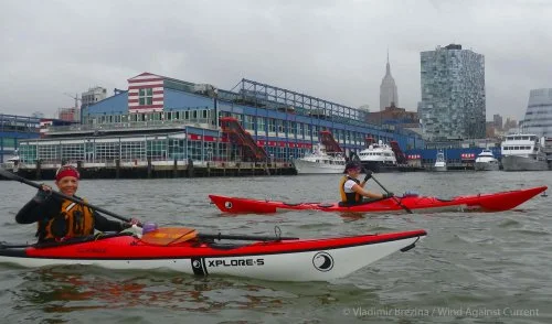 4. Hudson River: Chelsea Piers and the Empire State Building