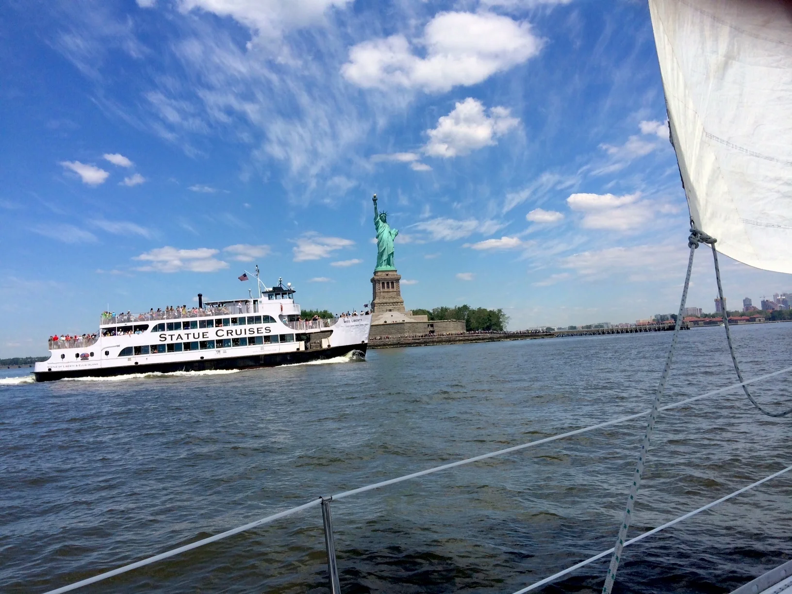 Sailing to Lady Liberty