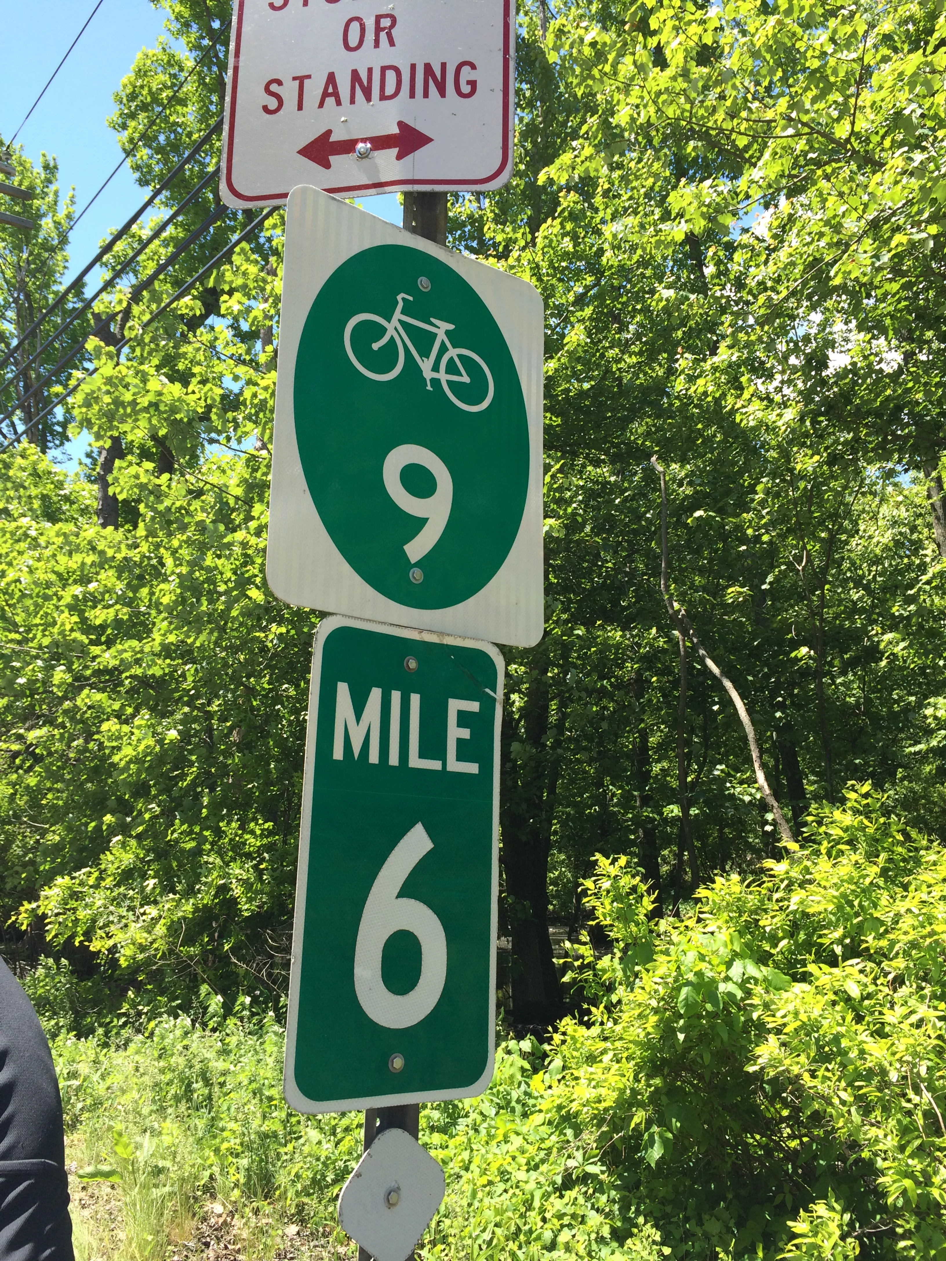 Signs are posted along 9W to help you find your way