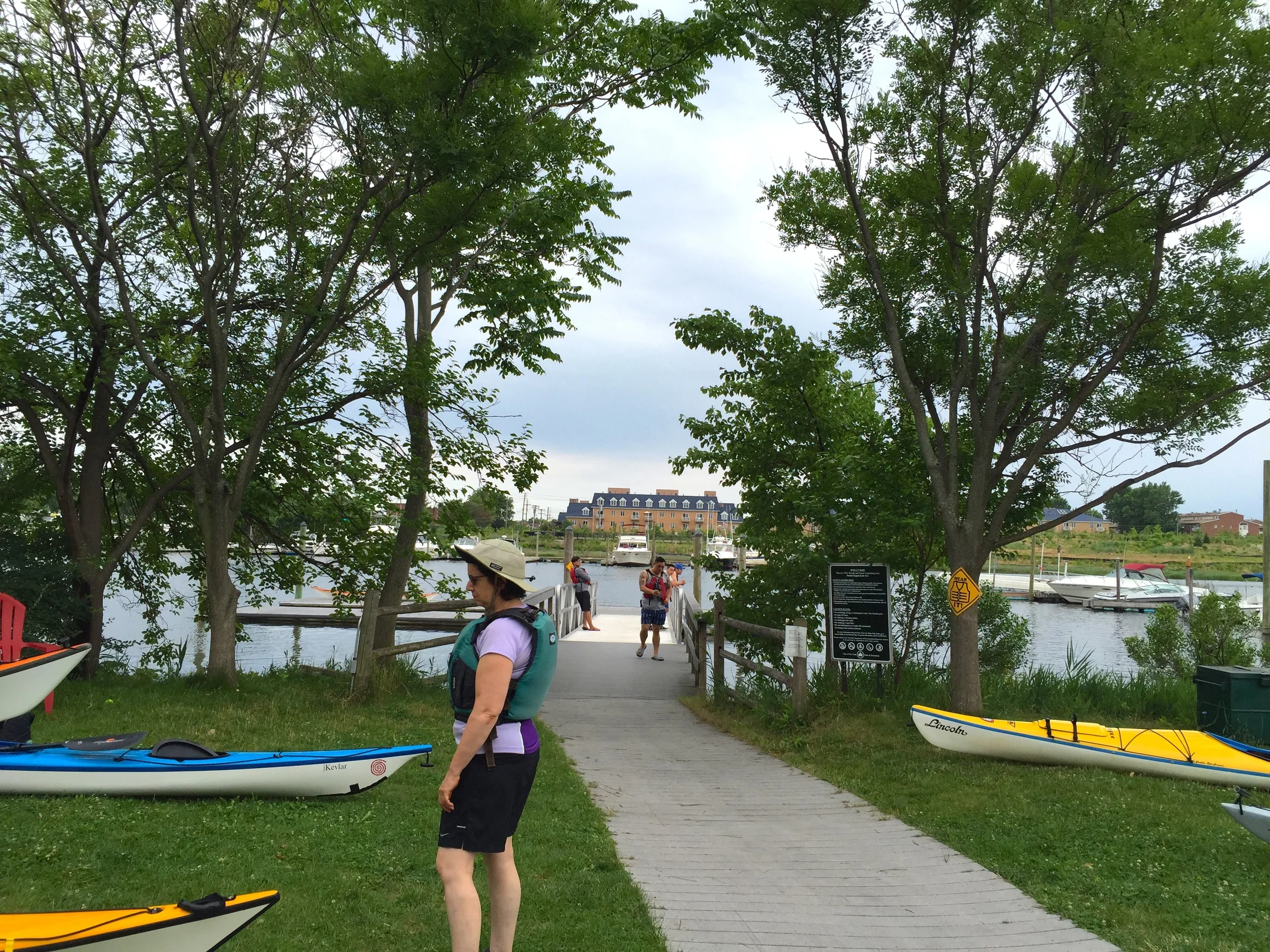The Sebago Canoe Club is located in the Paerdegat Basin in Brooklyn on a beautiful lot of land right on the water that they lease from the NYC Parks Department: