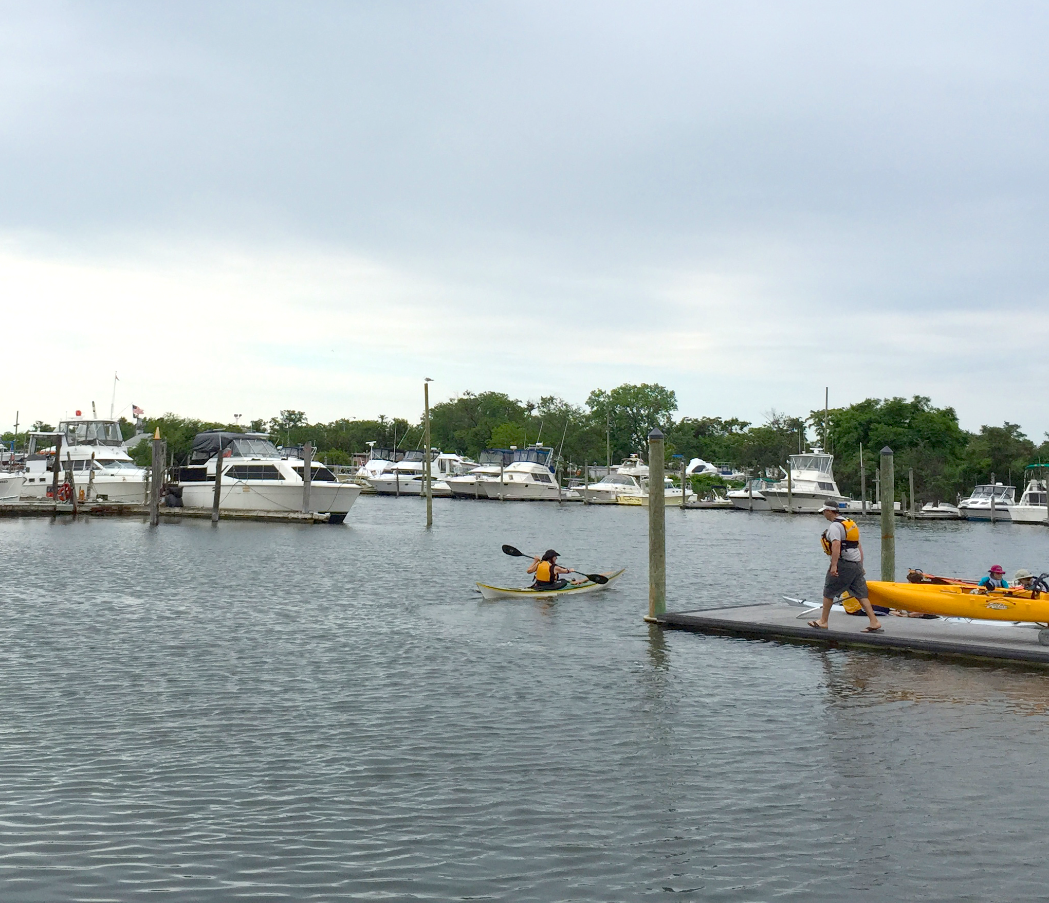 Heading out from the Sebago Canoe Club Dock