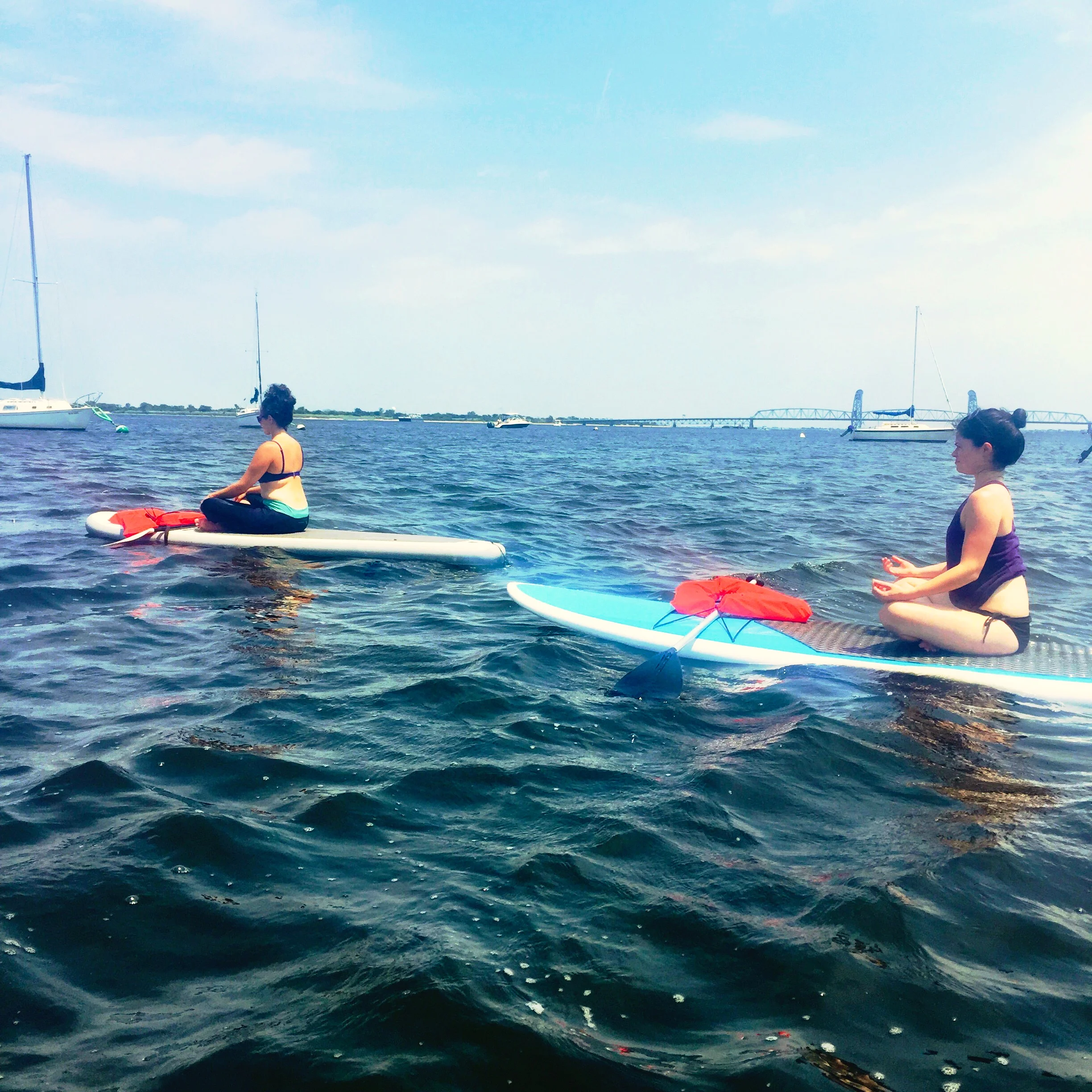 Yoga on a Stand Up Paddleboard