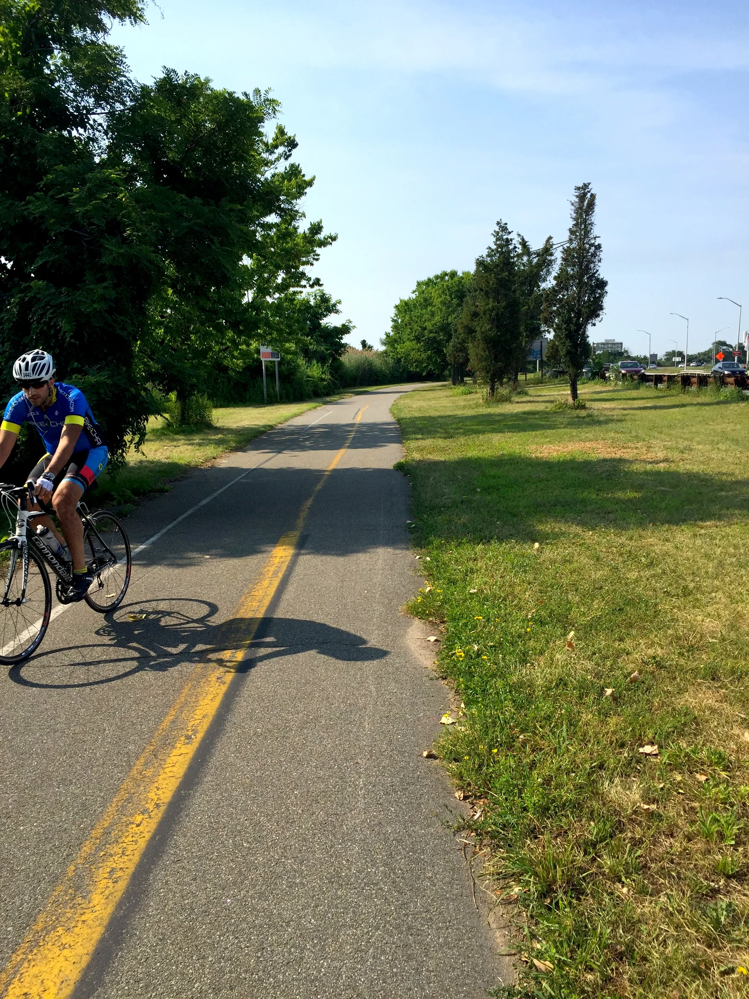 Biking Shore Parkway