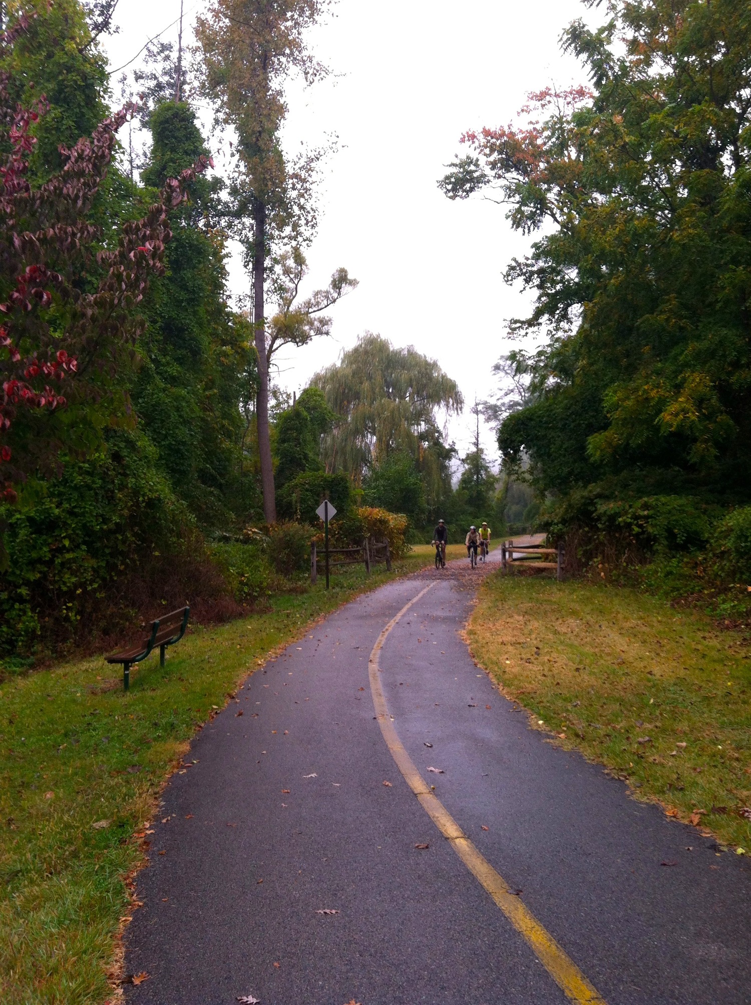 Fall foliage on the "Old Put" in Westchster