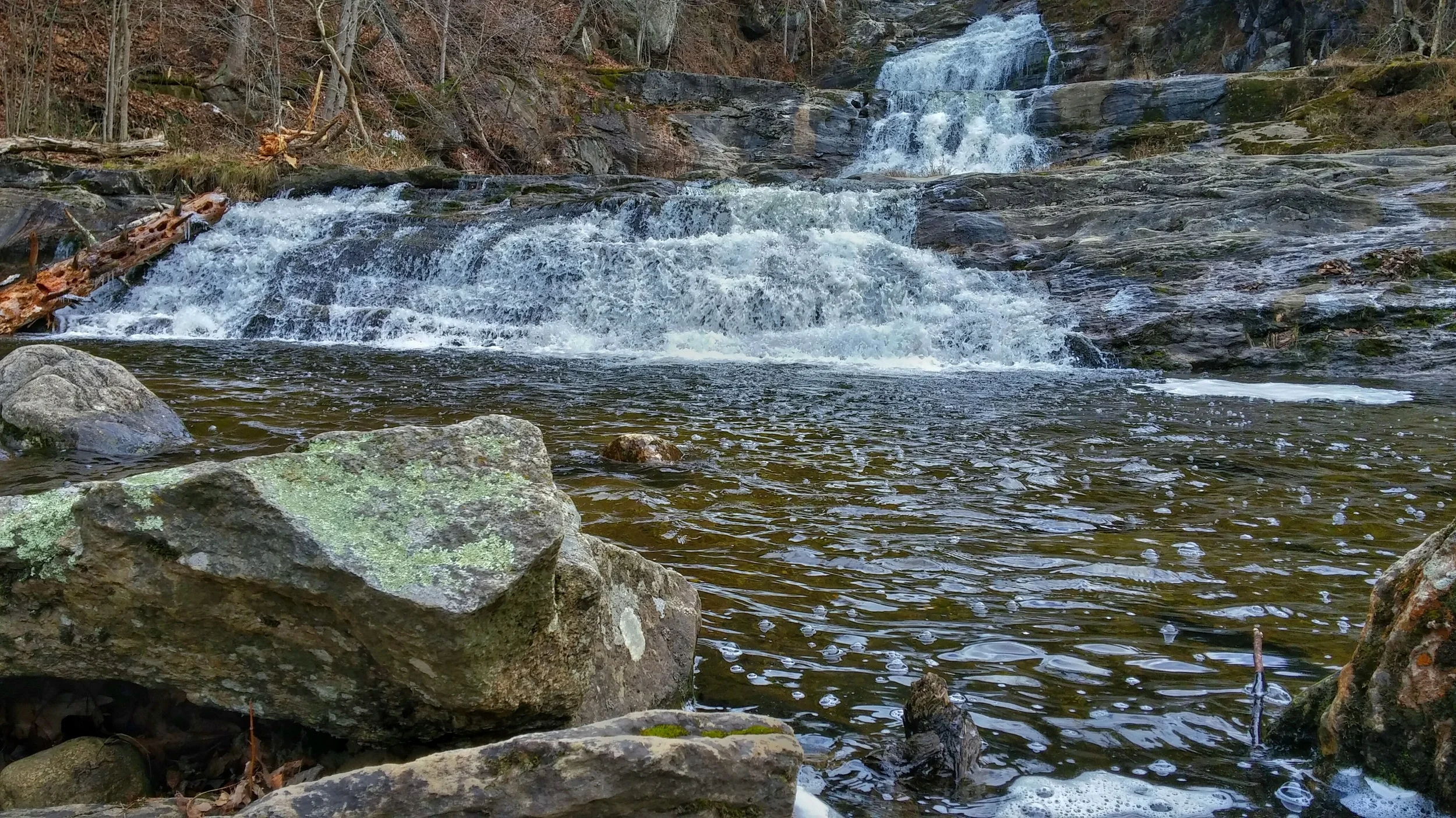 Winter Hiking at Kent Falls