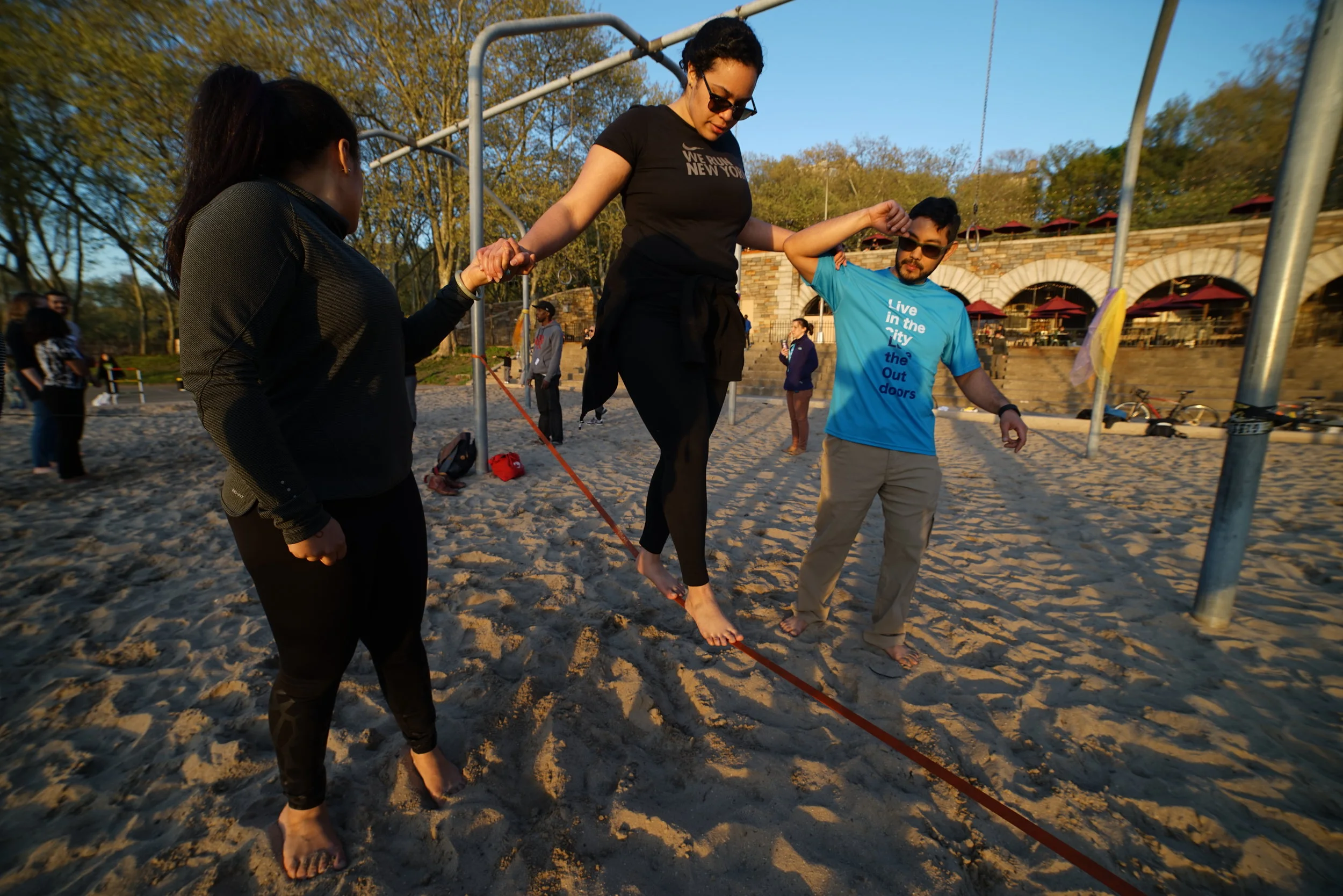 Everyone can learn to slackline. We'll be there every "step" of the way.