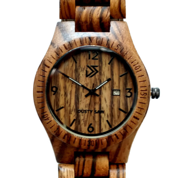 Engraved Wooden Watch | The Dusty Saw