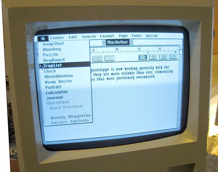 Randy Wigginton wrote MacAuthor, which became MacWrite.