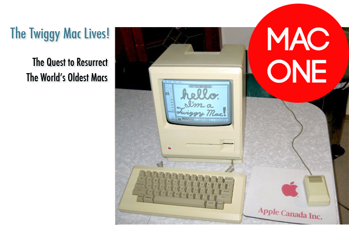 This rare Macintosh 128K prototype with Twiggy floppy disk drive has been lovingly restored to working order. 