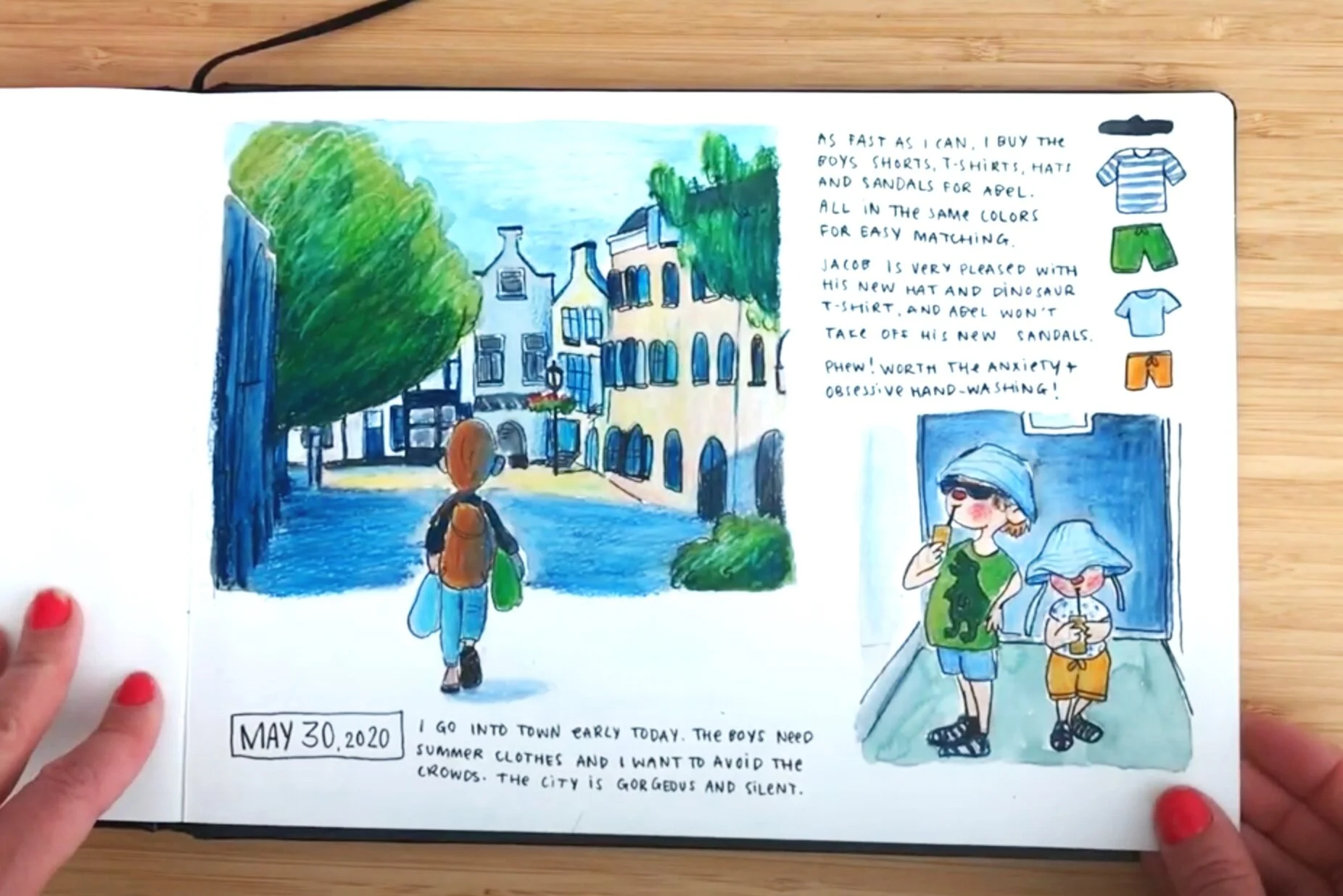 Video: Sketchbook Tour - April-May 2020
