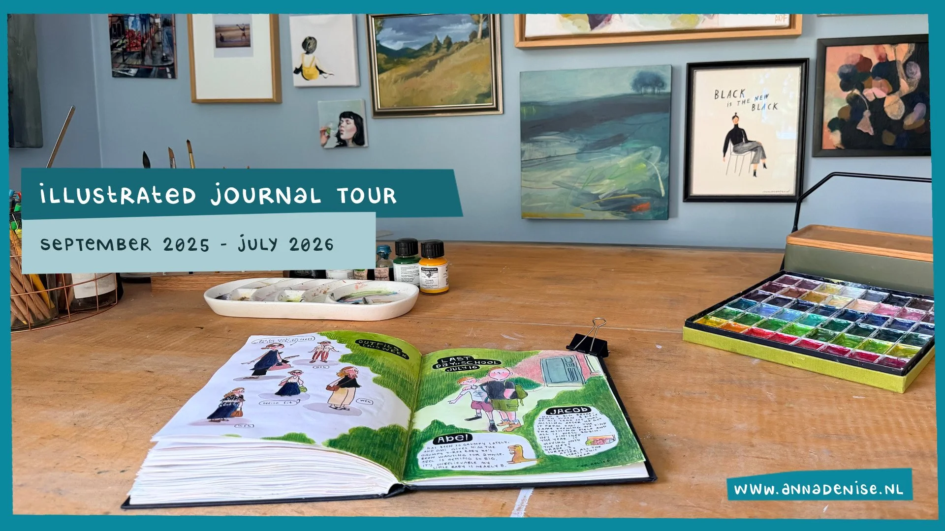 Video: Illustrated Journal Sketchbook Tour: September 2025 - July 2026