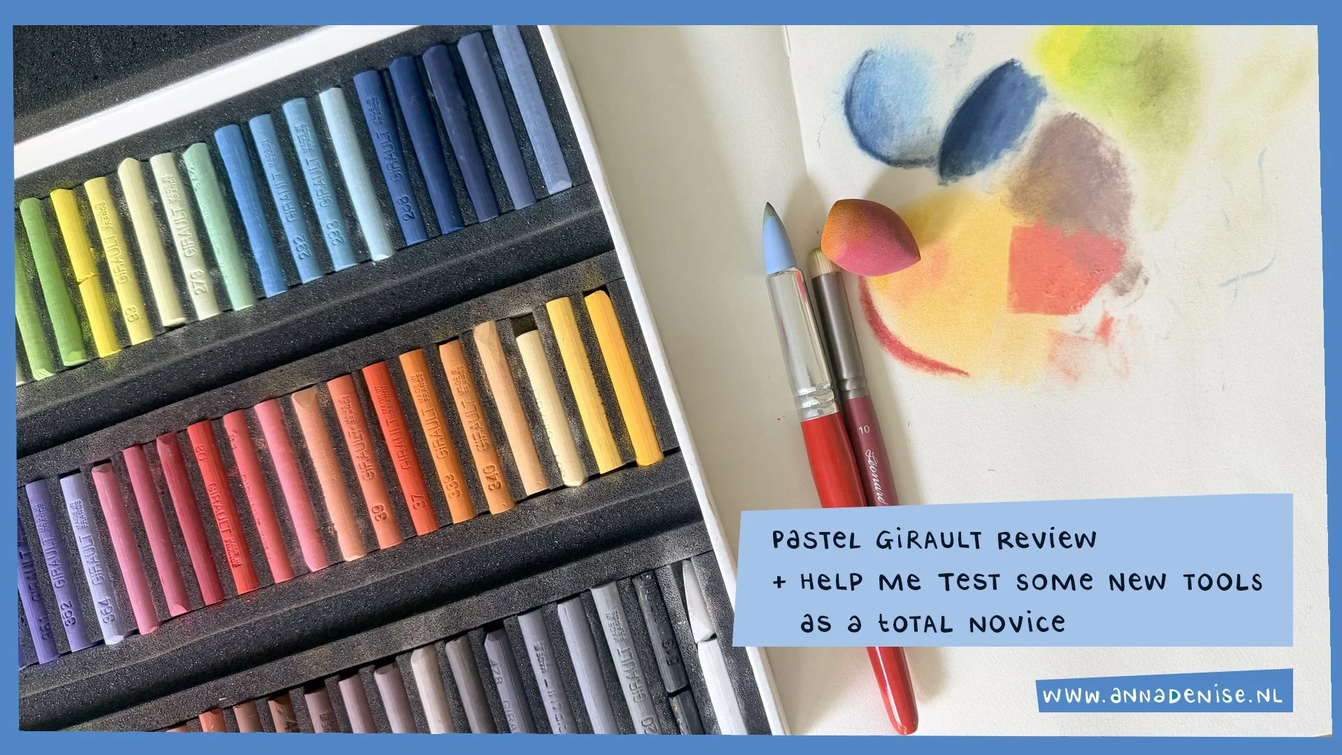 Pastels Girault Review + Unboxing some new pastel tools as a total novice