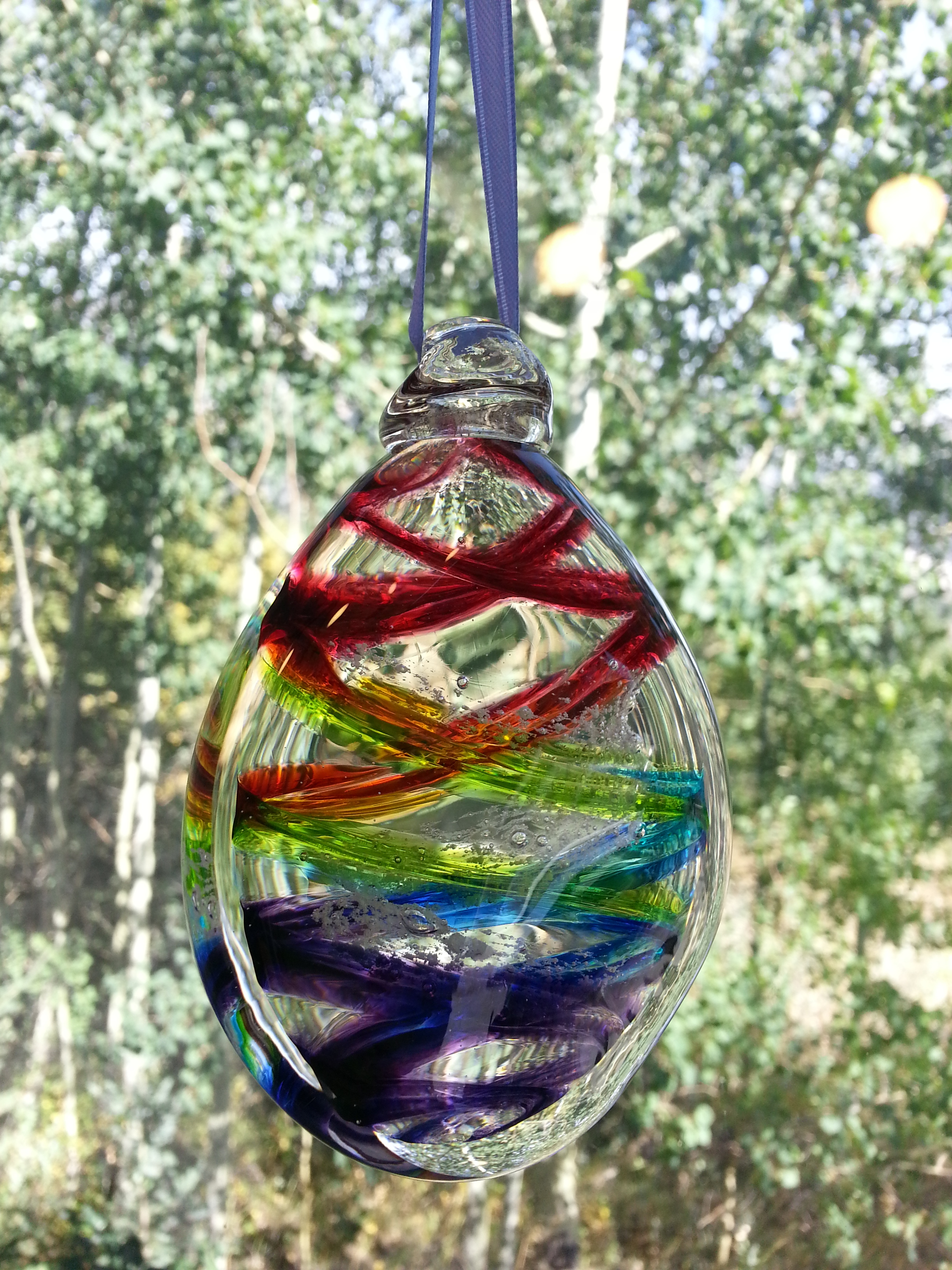 Chrysalis Ornament - Rainbow, by Nicole Tremblay