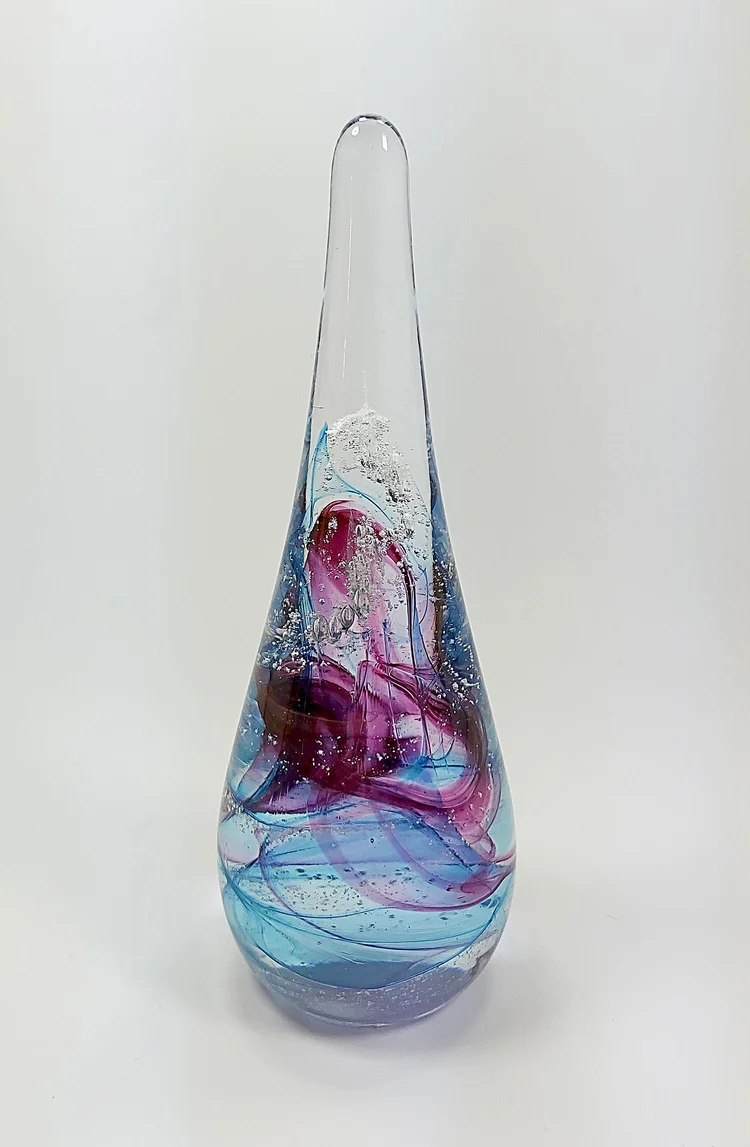 Hand Blown Glass Ring Holder Ashes To Art Ring Holder By - Main Image