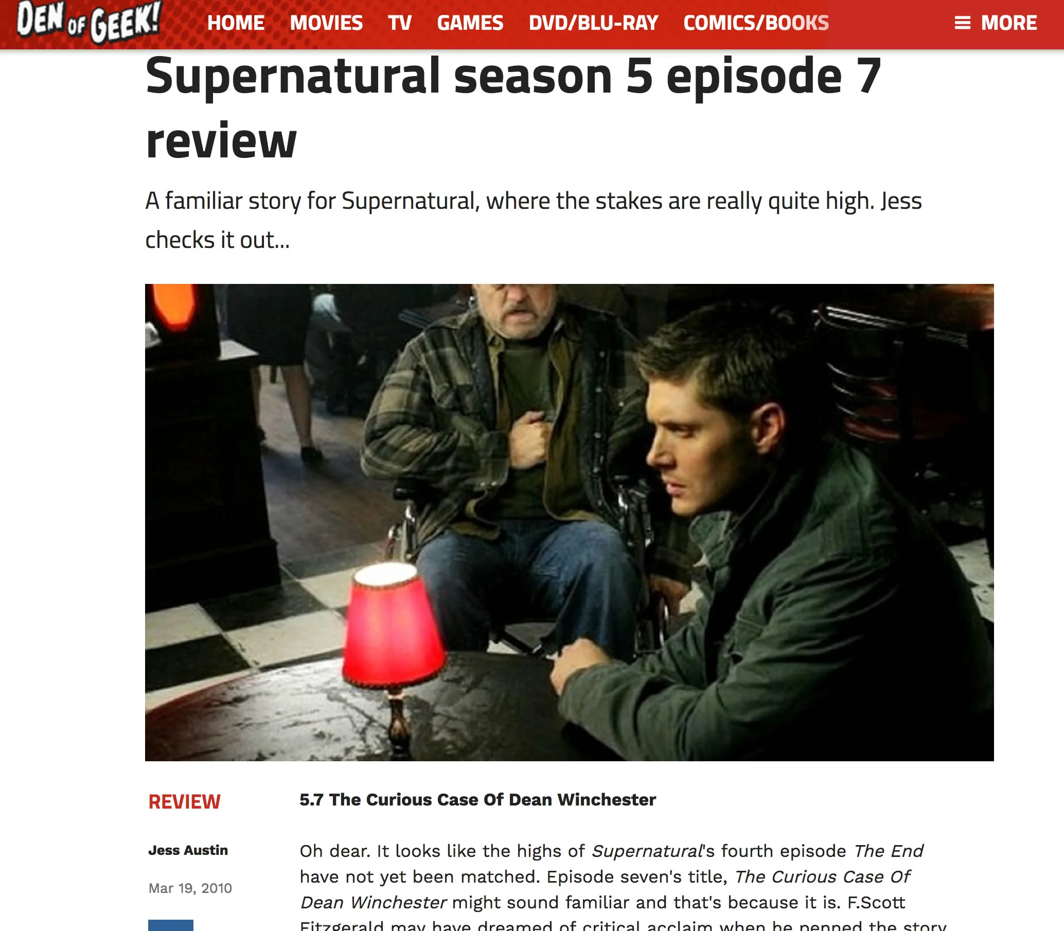 Den of Geek Supernatural