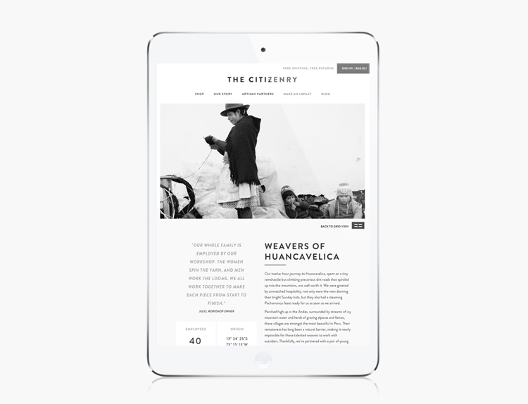 Veda House | Responsive Website Design for The Citizenry