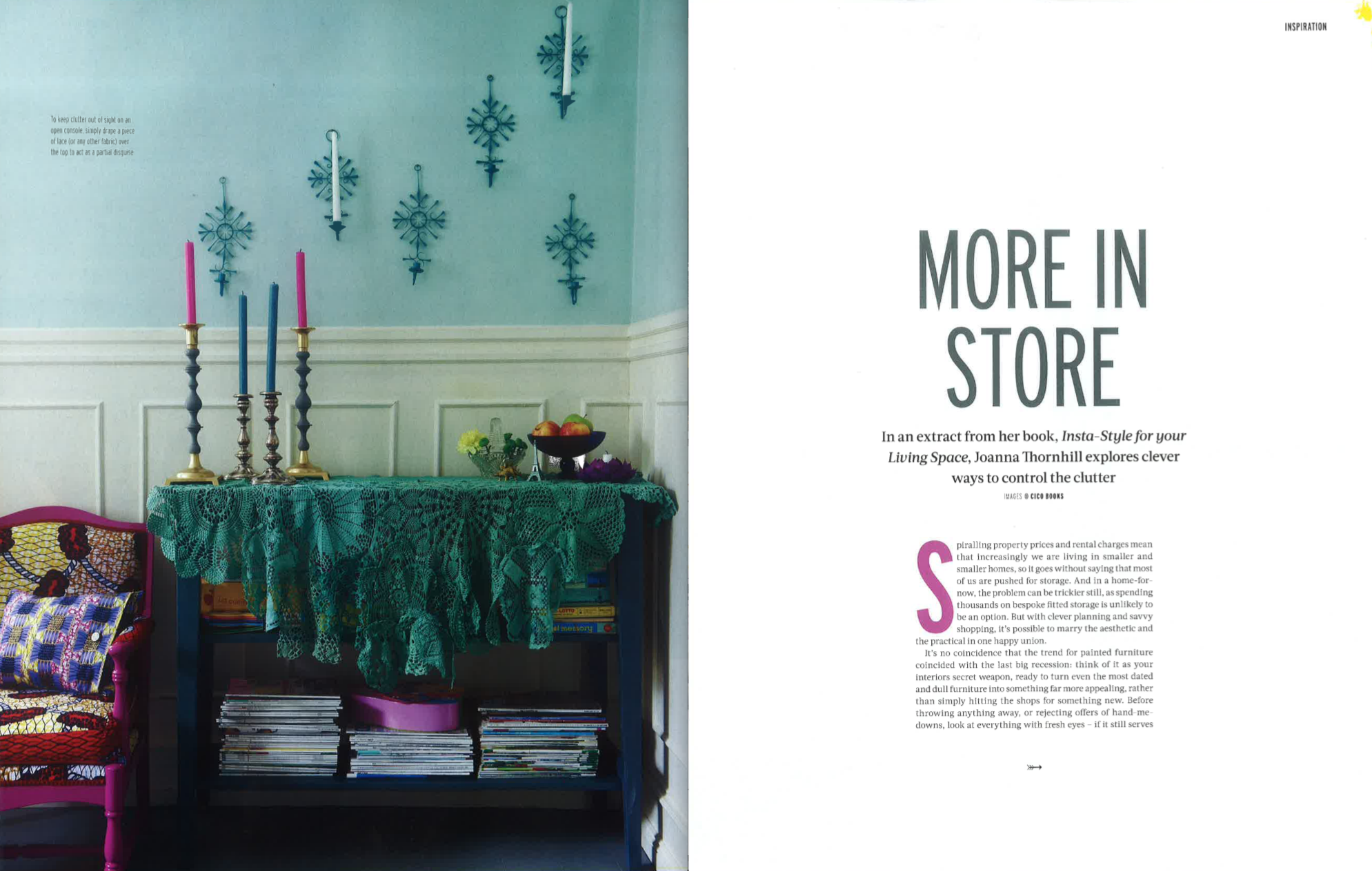 Reclaim magazine featuring Insta Style for Your Living Space by Joanna Thornhill Nov 2018 P1-2.png