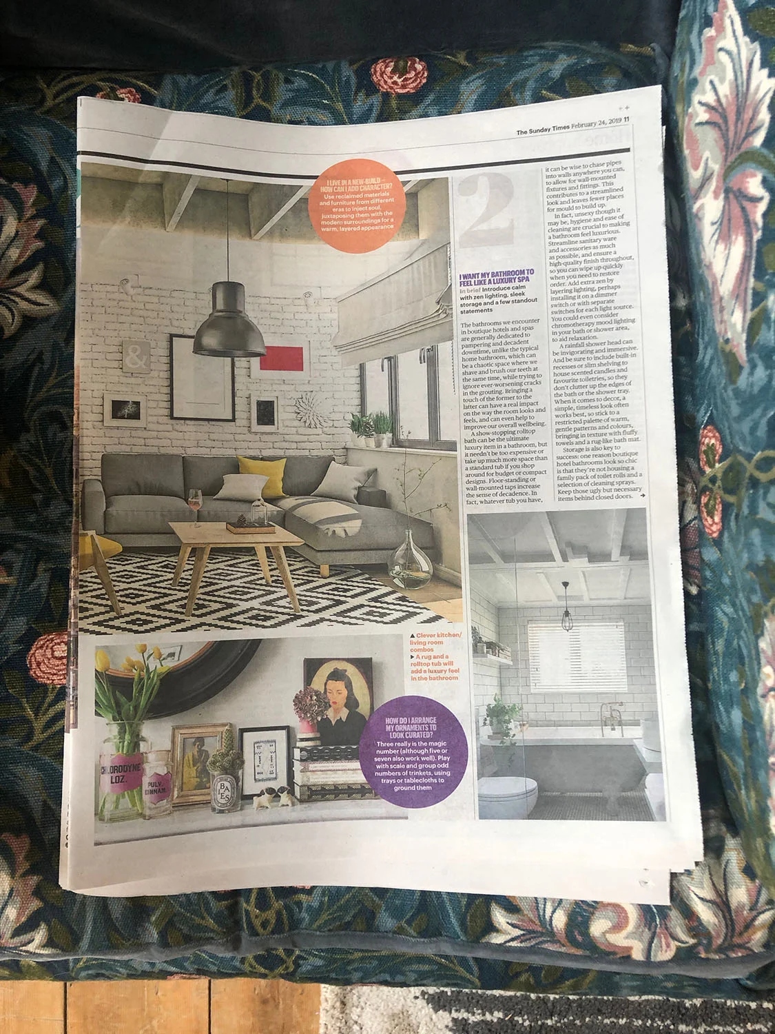 Sunday Times Home featuring My Bedroom Is an Office by Joanna Thornhill 24th Feb 2019 - P2.jpg