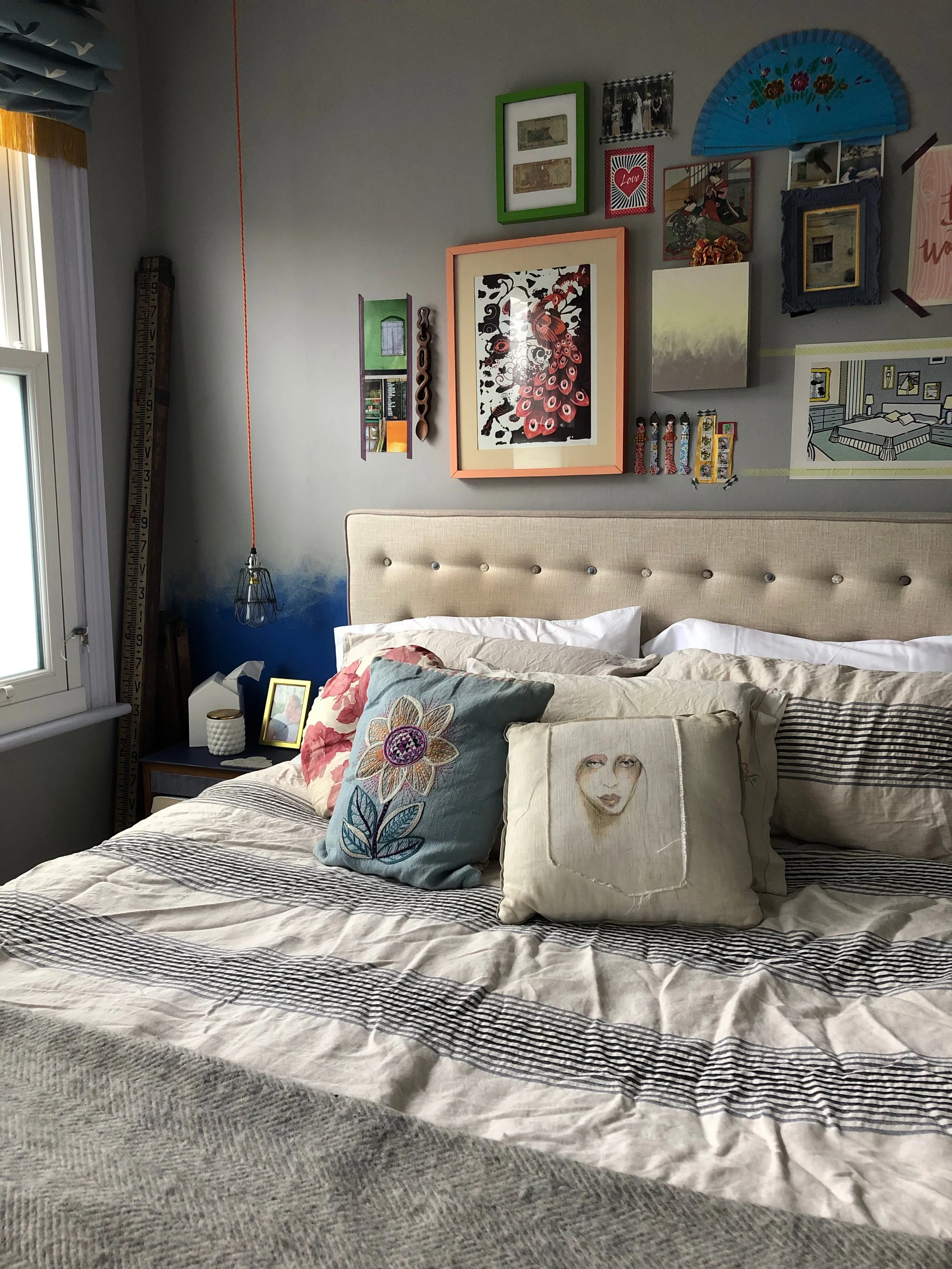 My own bedroom, which occasionally serves as my office when I’m feeling lazy (photo © Joanna Thornhill )