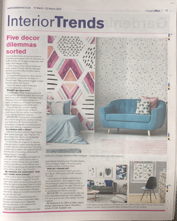 Watford Observer Decor Dilemmas Sorted feature with My Bedroom is an Office by Joanna Thornhill.png