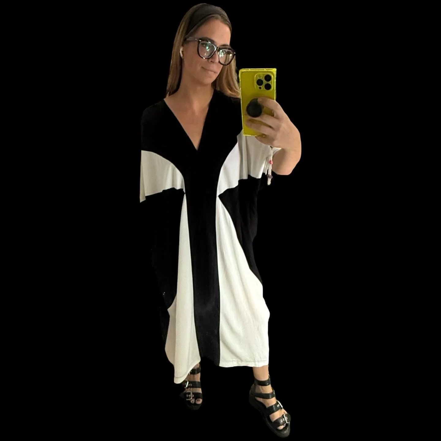 The beauty of running a micro-biz is that you never know what will happen! Today while out on a run for a TOTALLY different fabric I found a black cotton - one that I needed to remake this popular dress! So, it&rsquo;s lightweight and drapey and not 