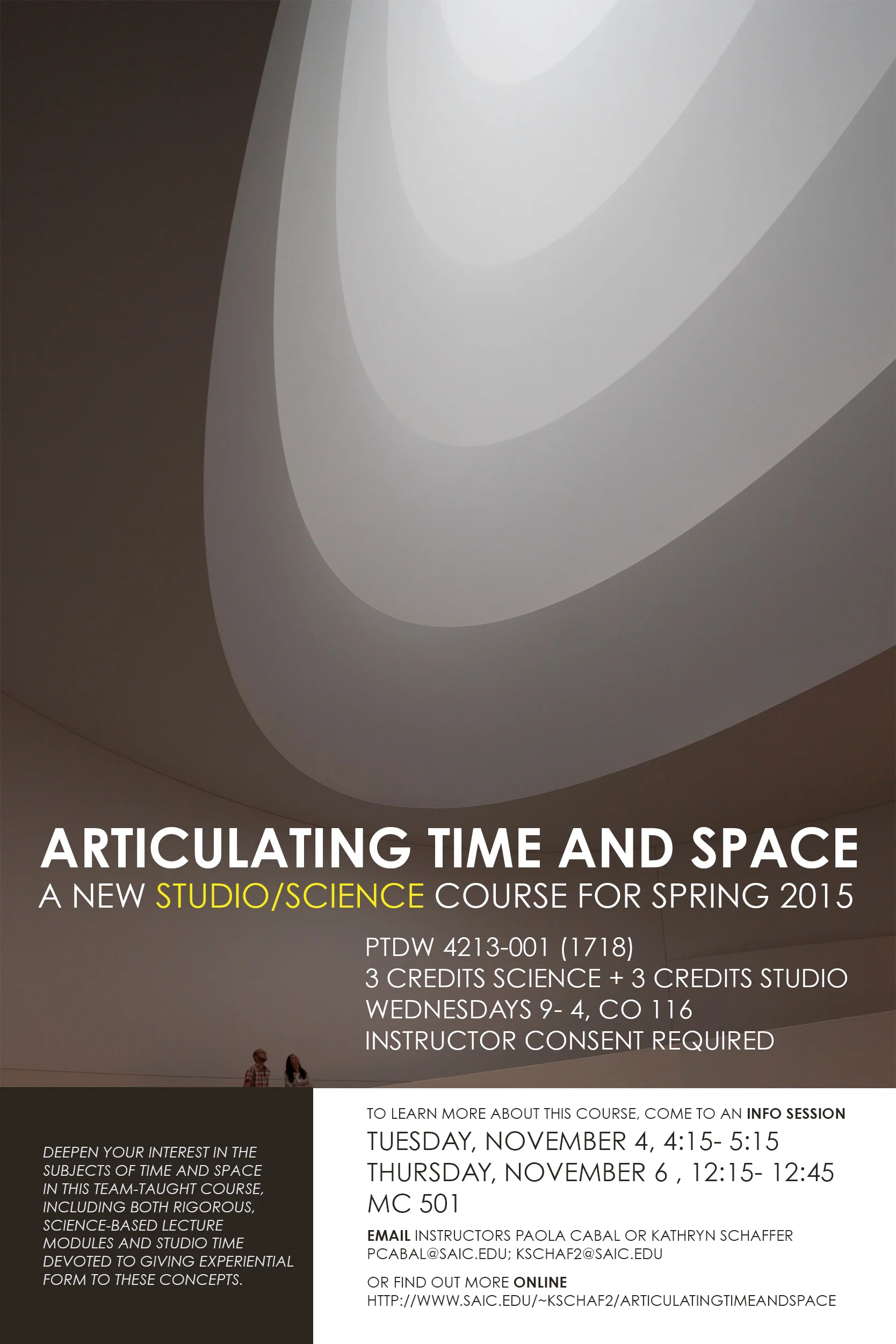 The Whole Thing at Once: thoughts ahead of teaching the First Ever Studio-Science course at SAIC