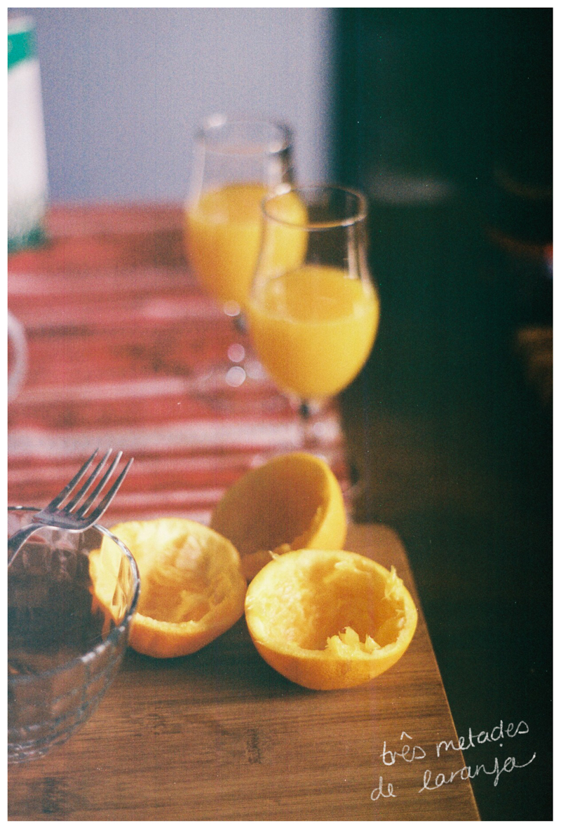 three halves of two oranges