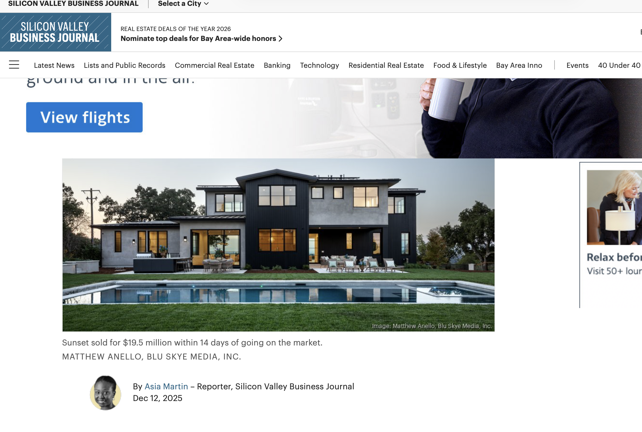 Los Altos Hills home sells for $19.5M, the highest price in four years
