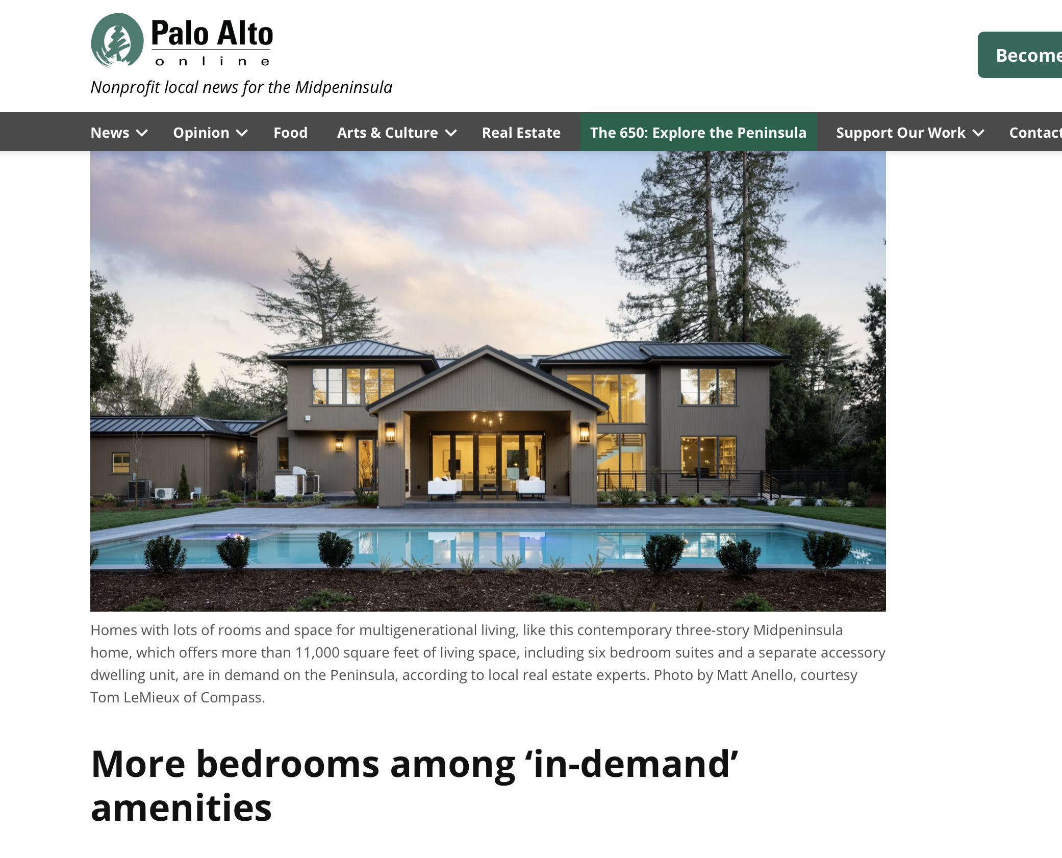 House hunting on the Peninsula this spring? Get ready for some serious competition.